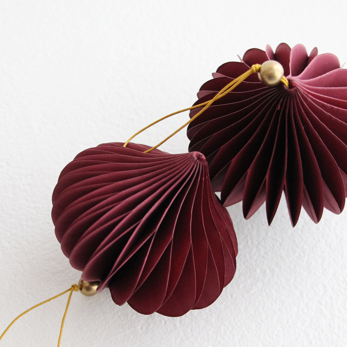 Christmas Decoration Drop Set of 4 - Plum
