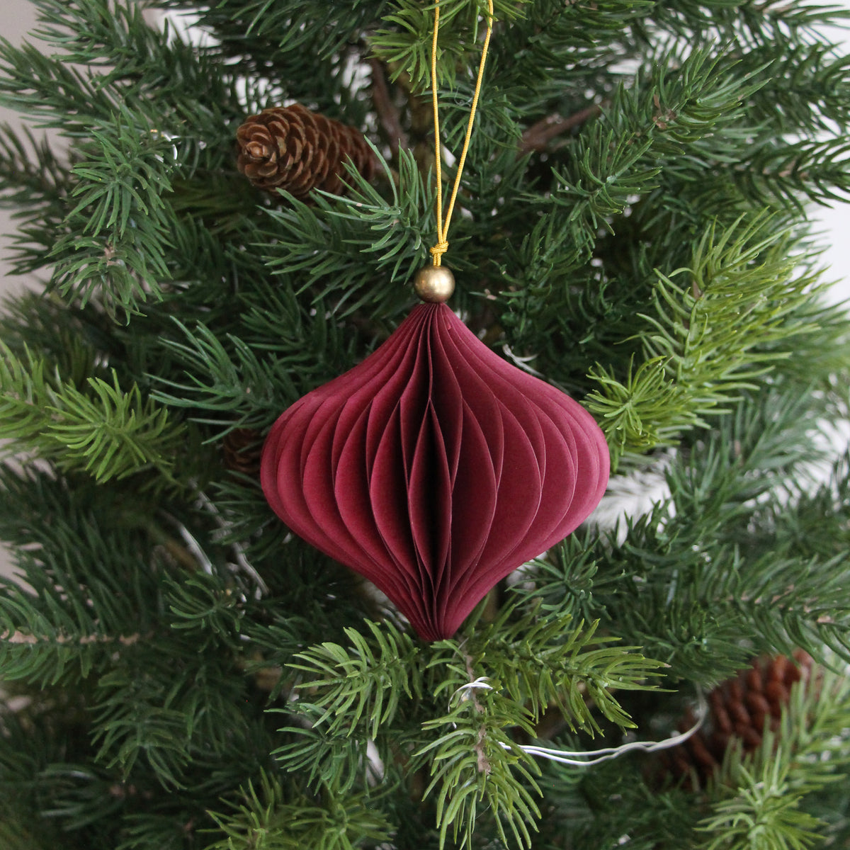 Christmas Decoration Drop Set of 4 - Plum