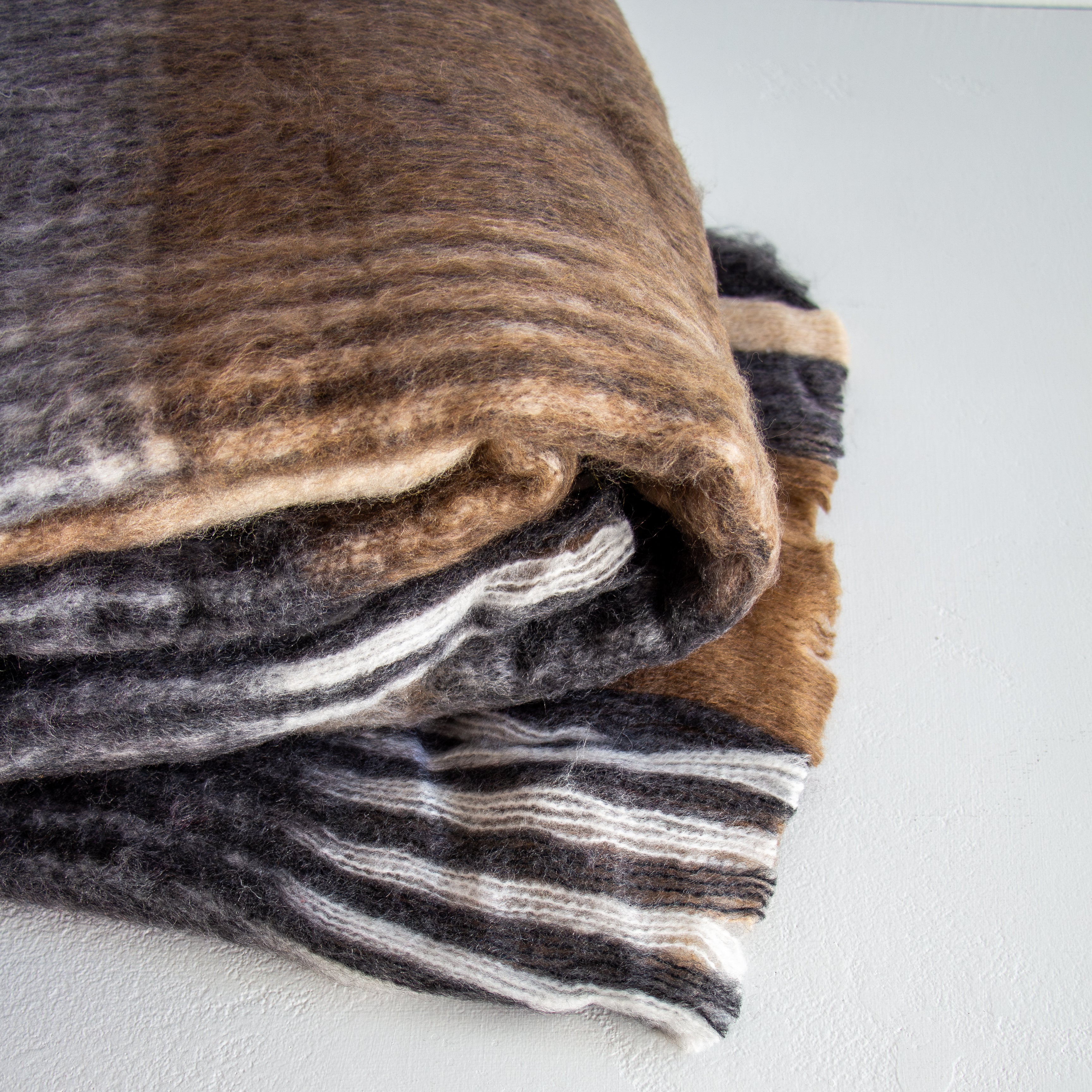 Clyde Wool Blend Throw - Multi Check
