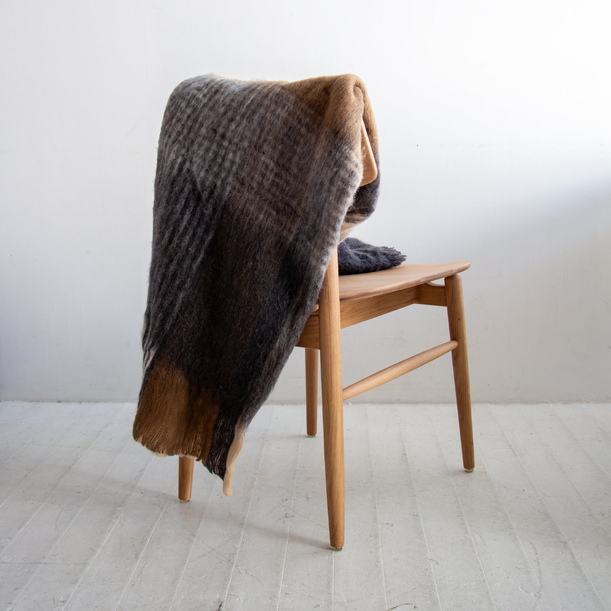 Clyde Wool Blend Throw - Multi Check