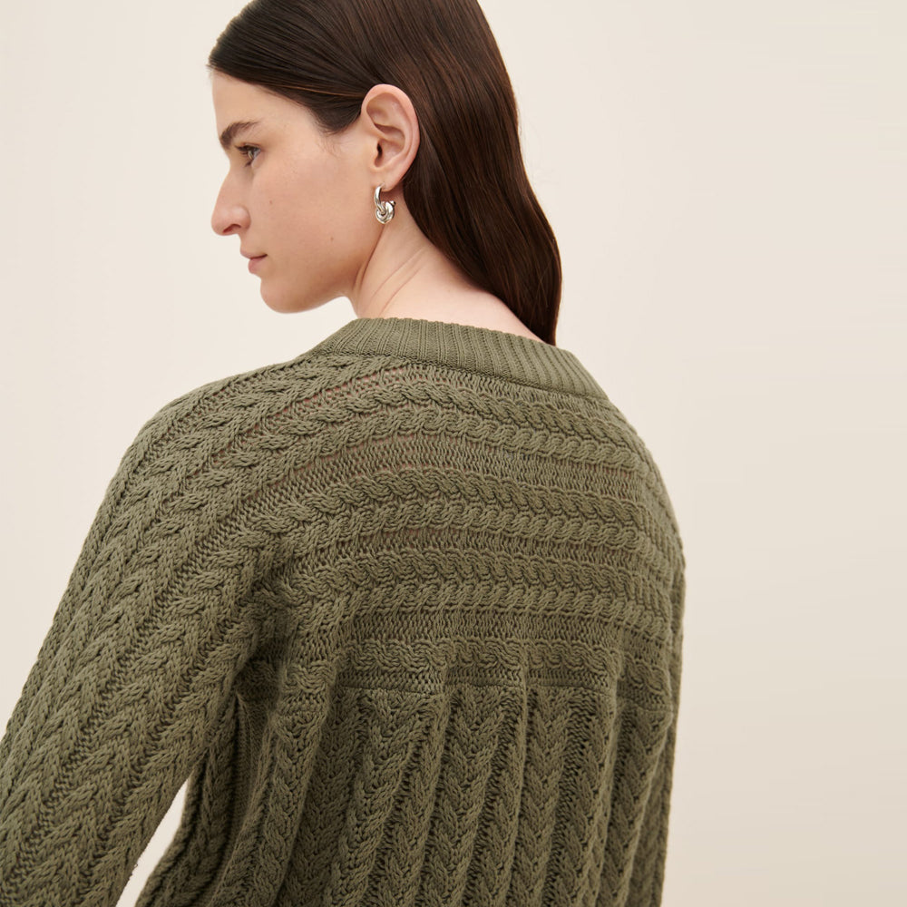 Column Sweater - Olive