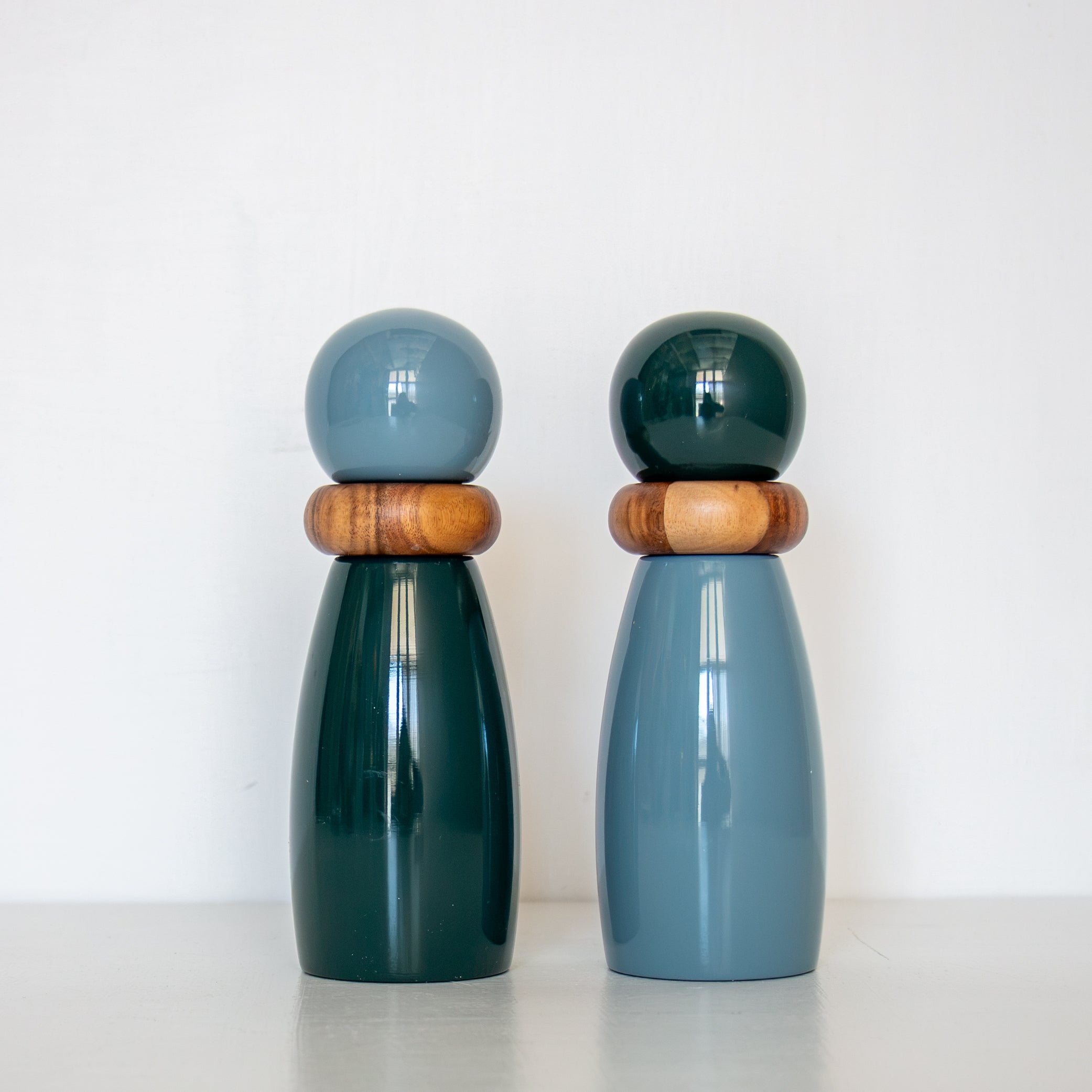 Duo Salt & Pepper Grinder Set of 2 - Forest & Teal