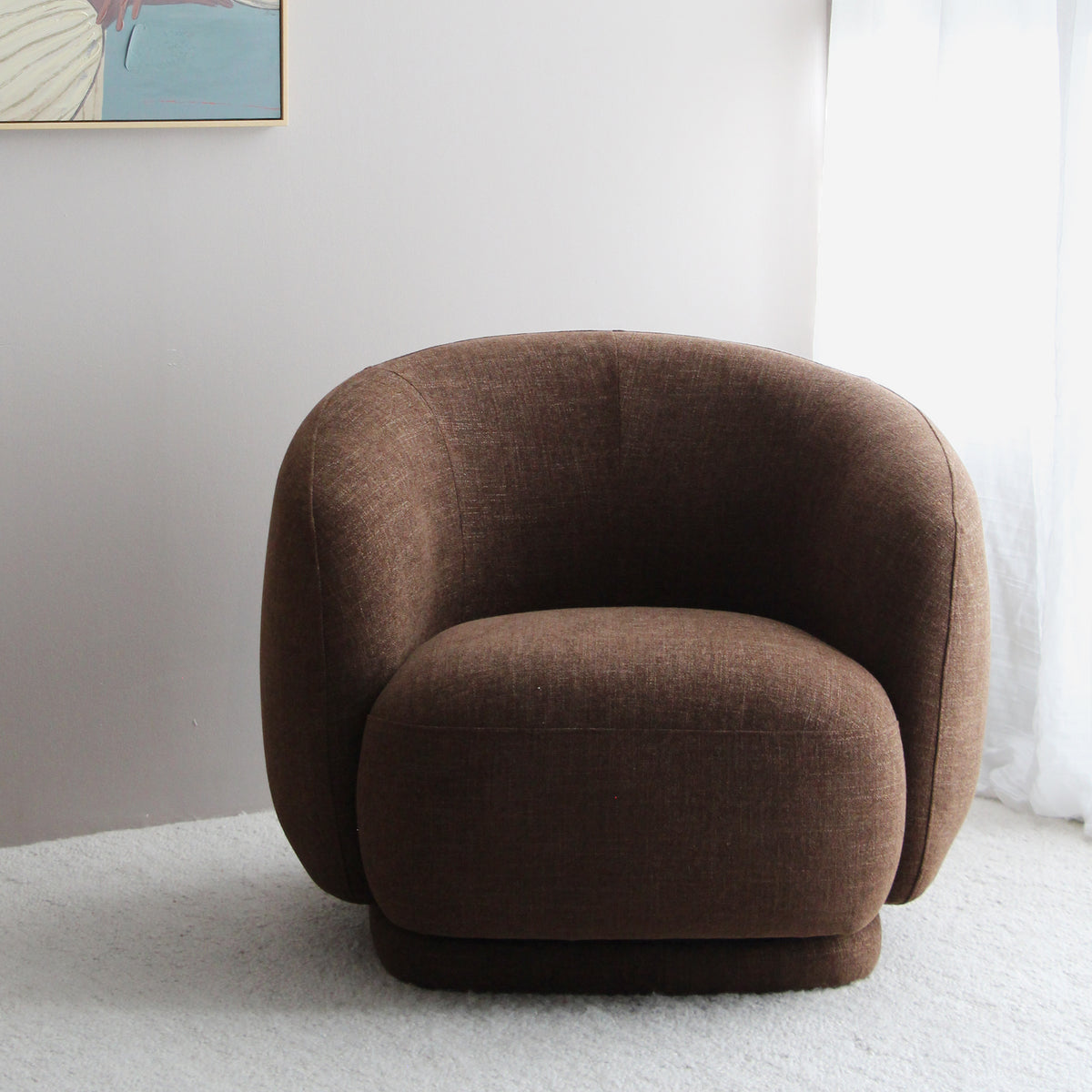 French Swivel Chair - Tobacco