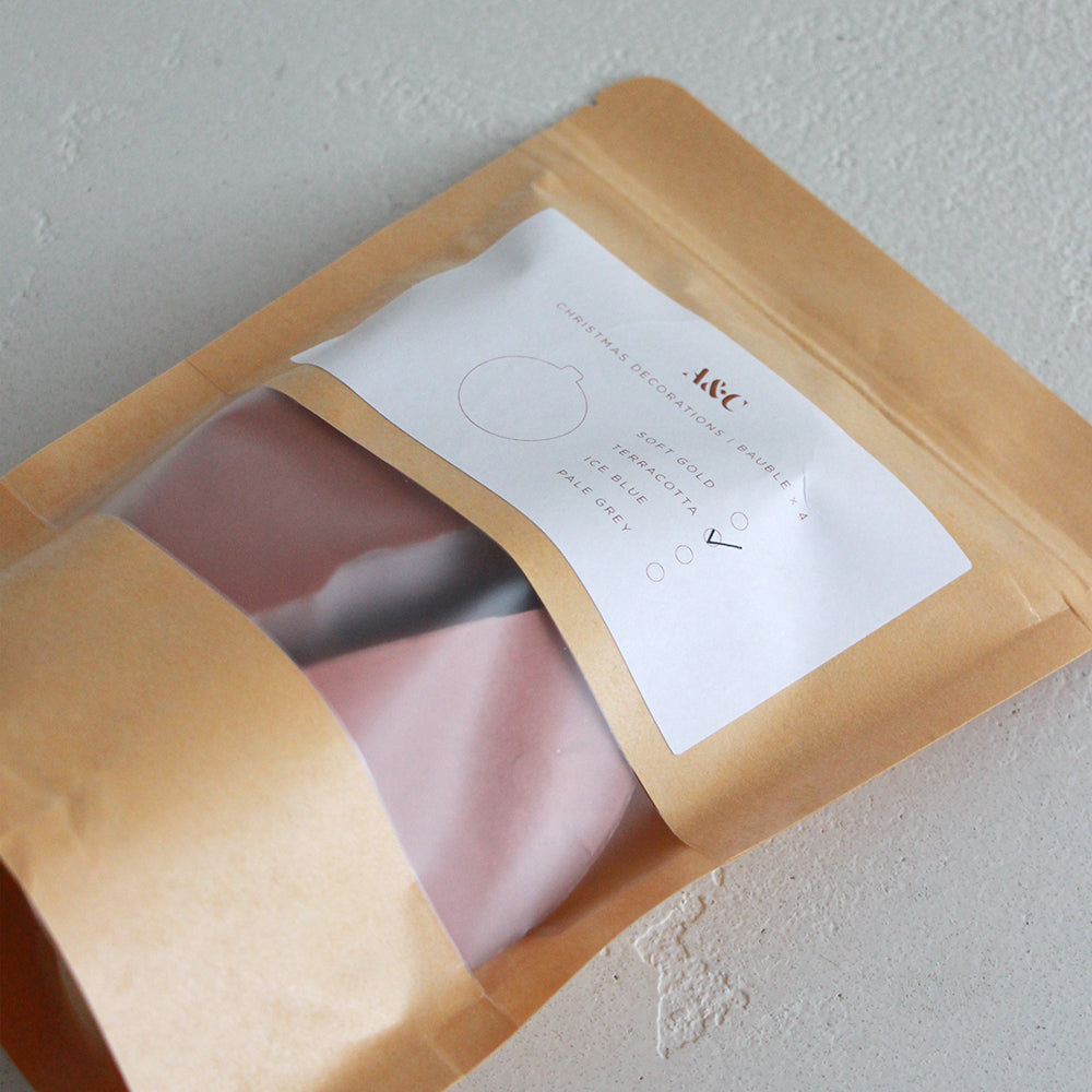 Paper Christmas Bauble - Terracotta