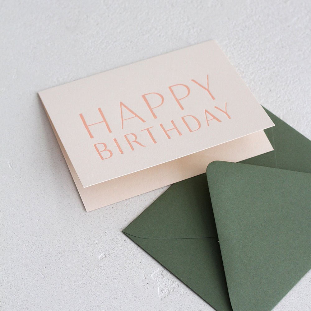 Happy Birthday - Blush