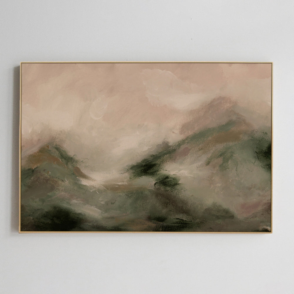 Hazy Peaks Canvas - Khaki