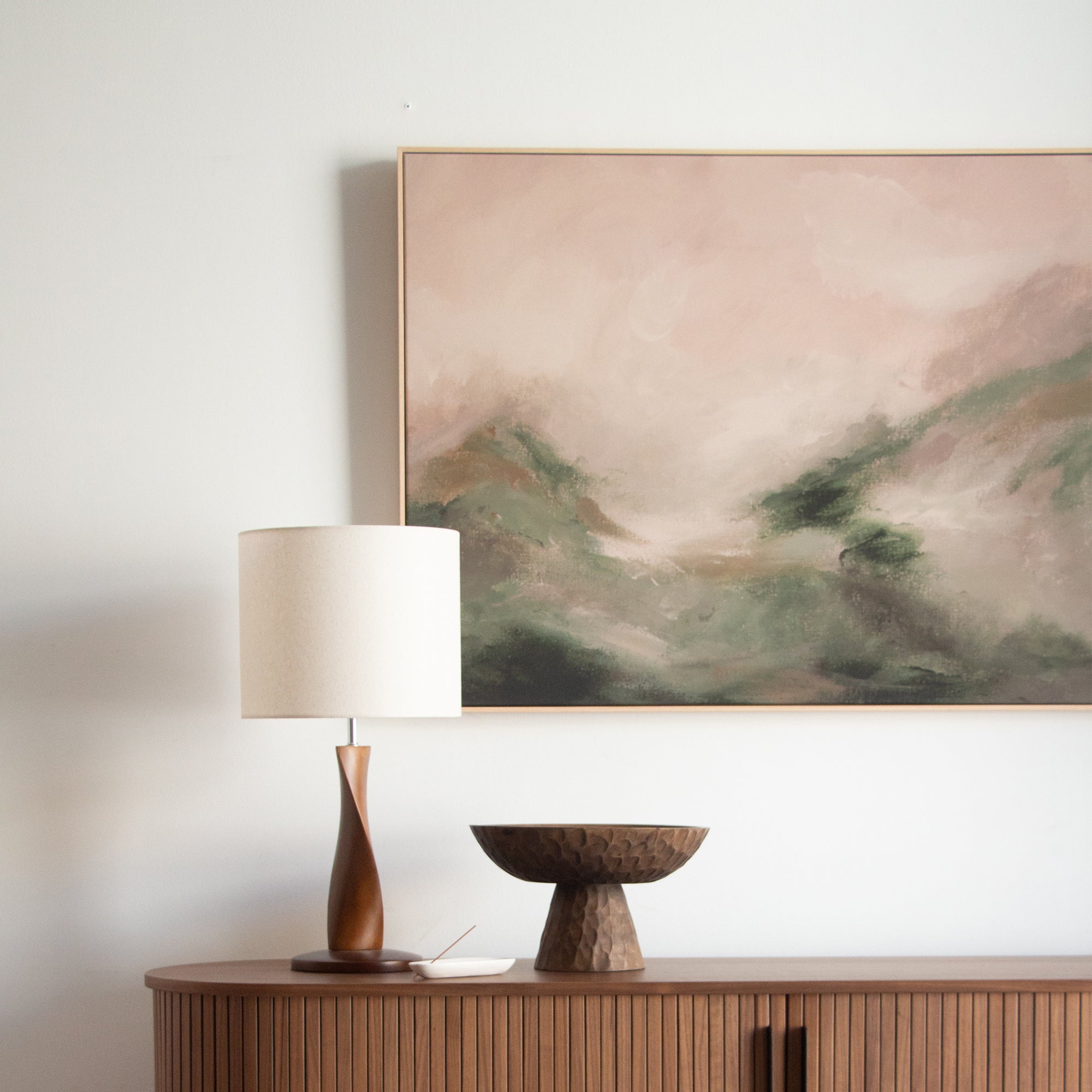 Hazy Peaks Canvas - Khaki