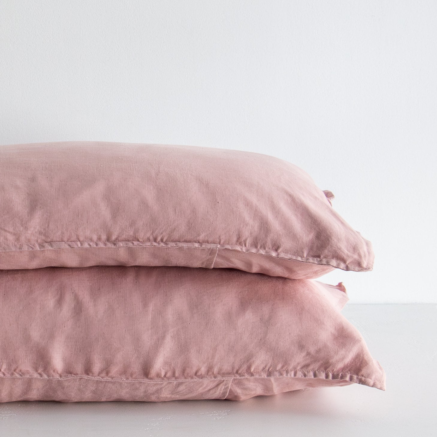 European Linen Pillowcases - Rosa
