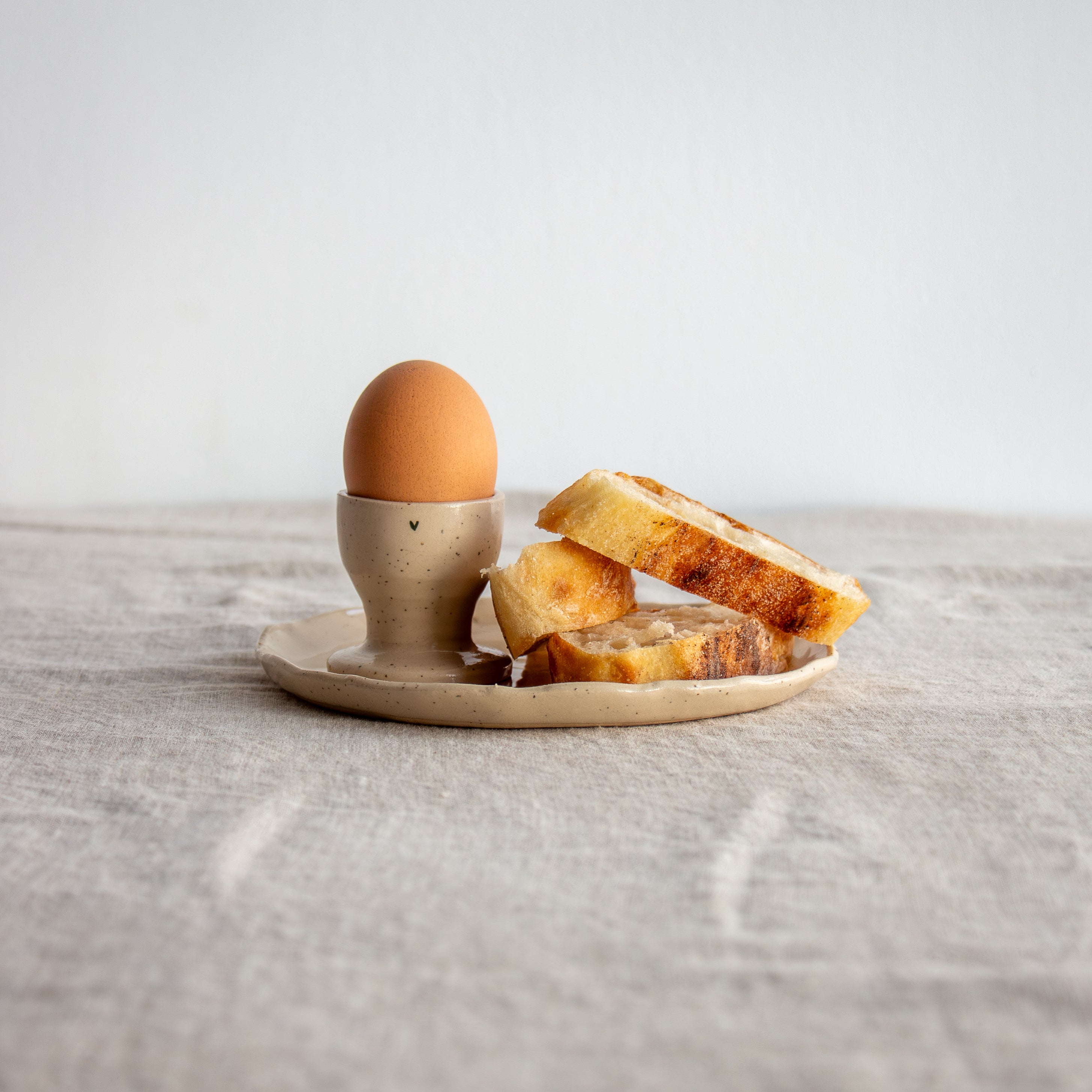 Agathe Ceramics Egg Cup - White Speckle
