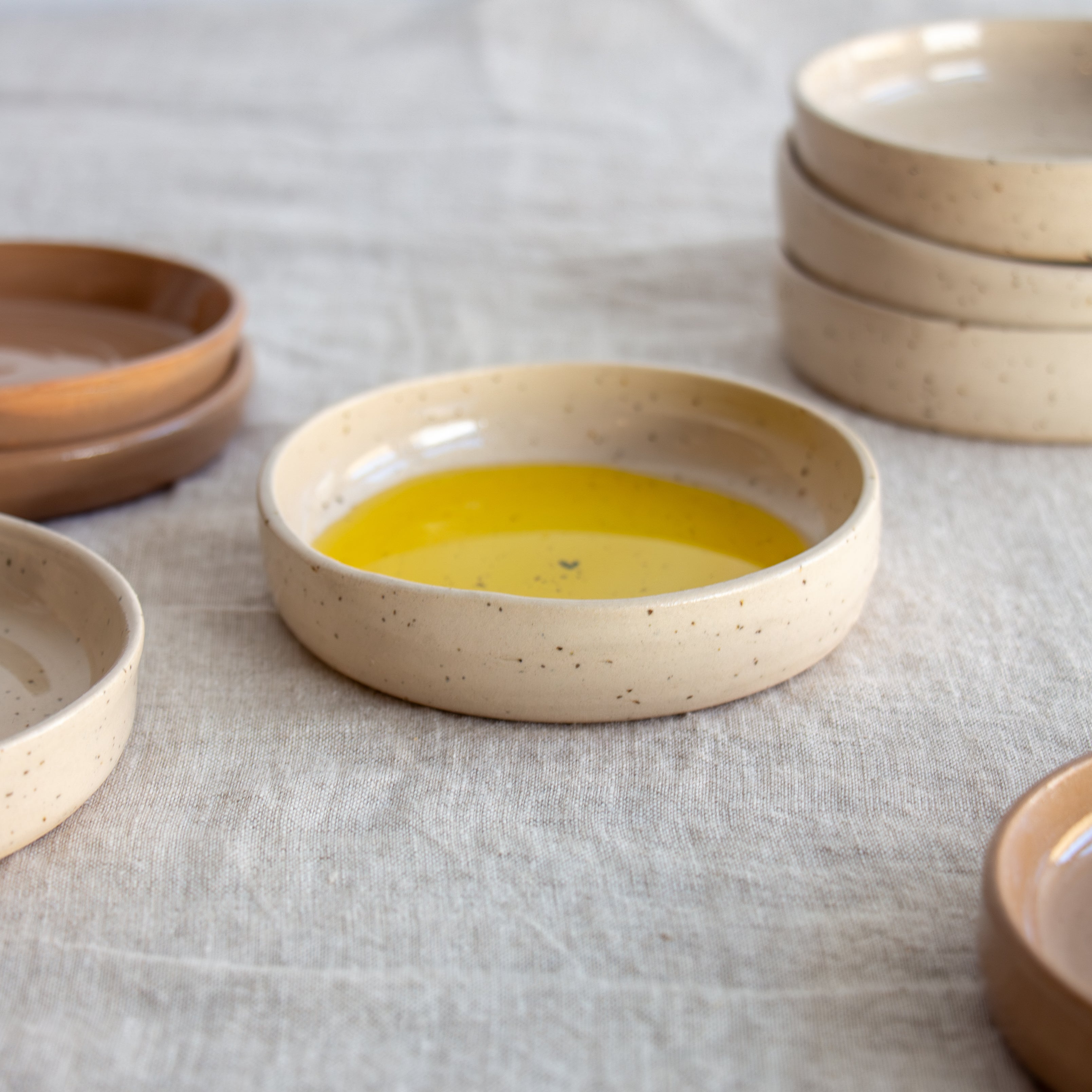 Agathe Ceramics Tapa Dish - White Speckle