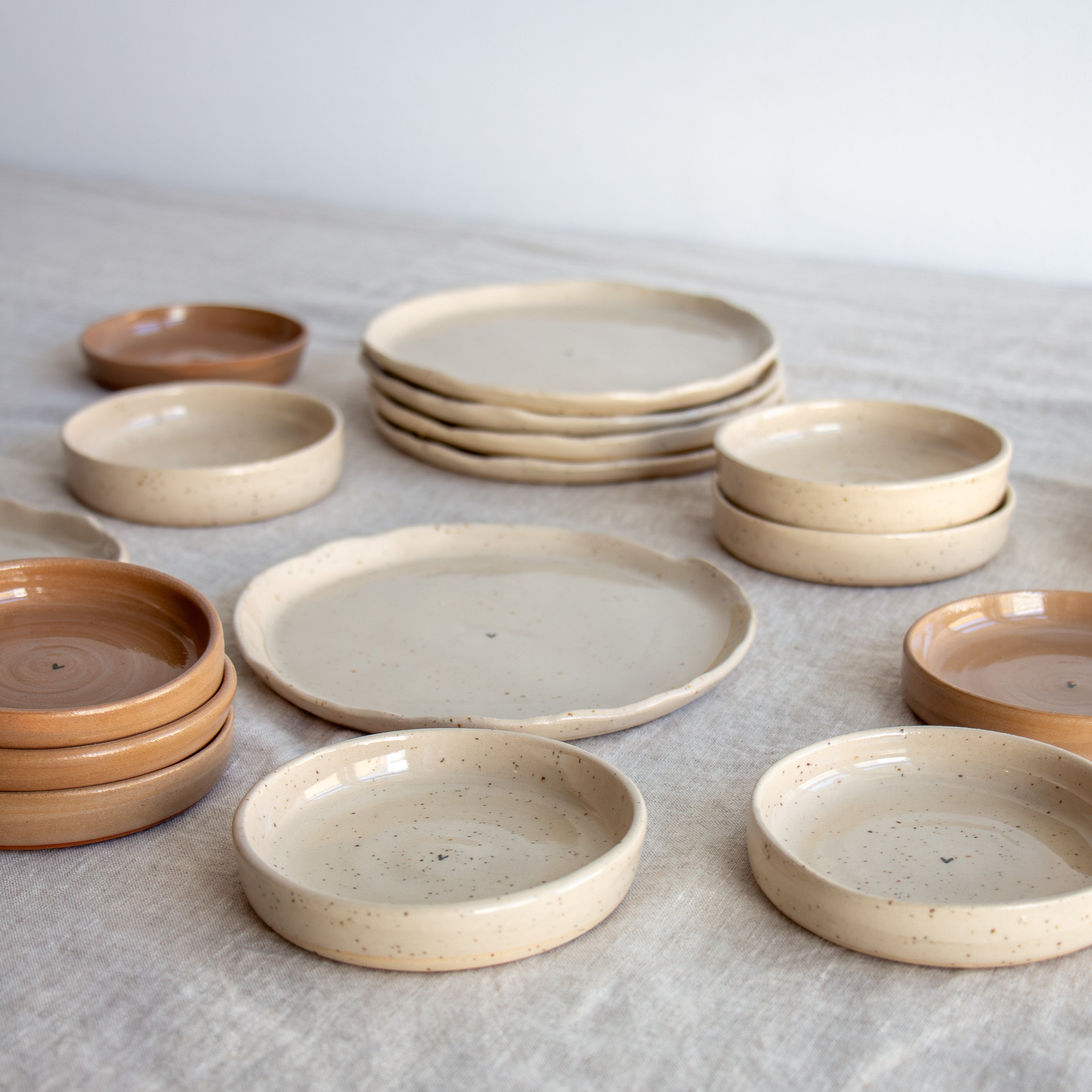 Agathe Ceramics Side Plate - White Speckle