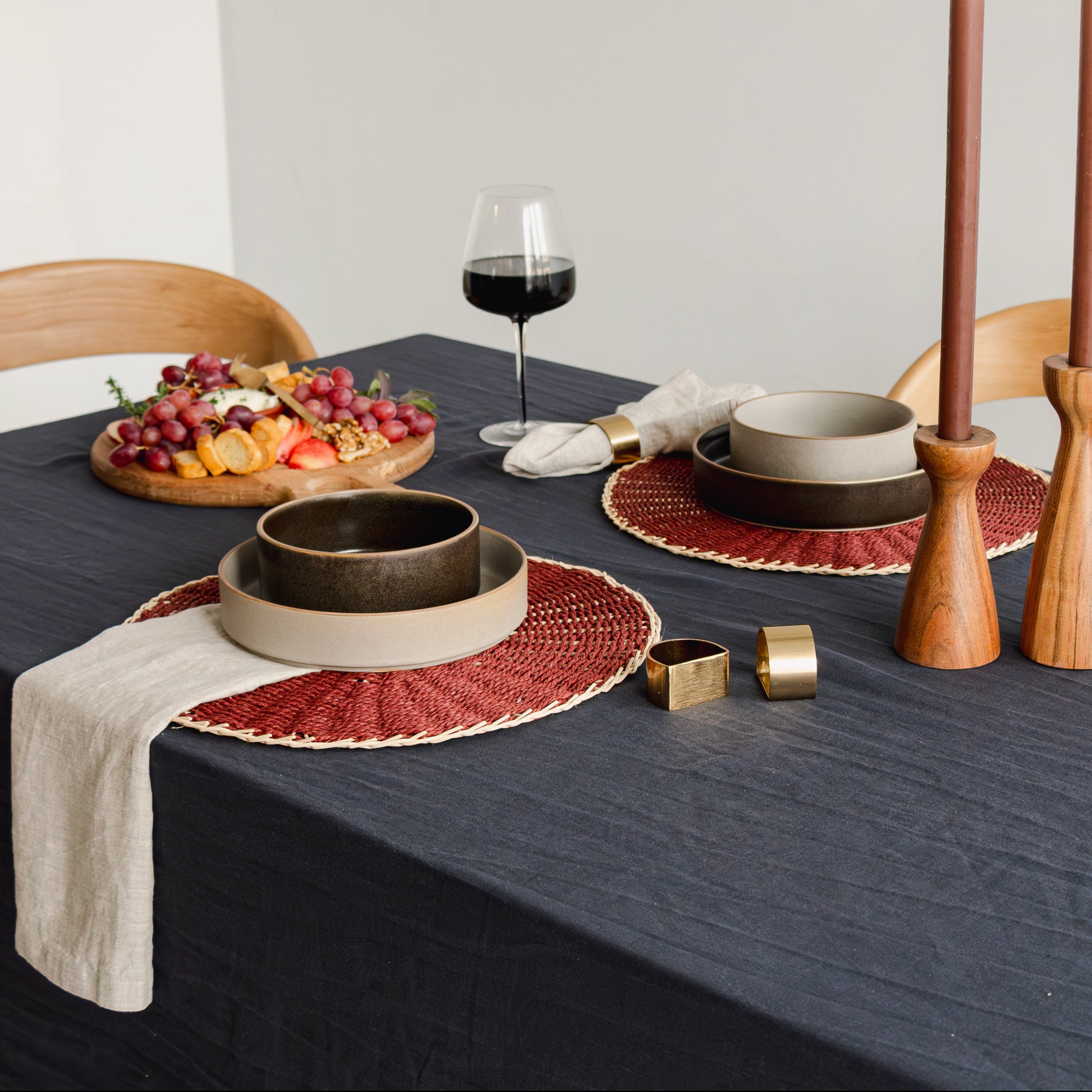 Linen Tablecloth - Ink