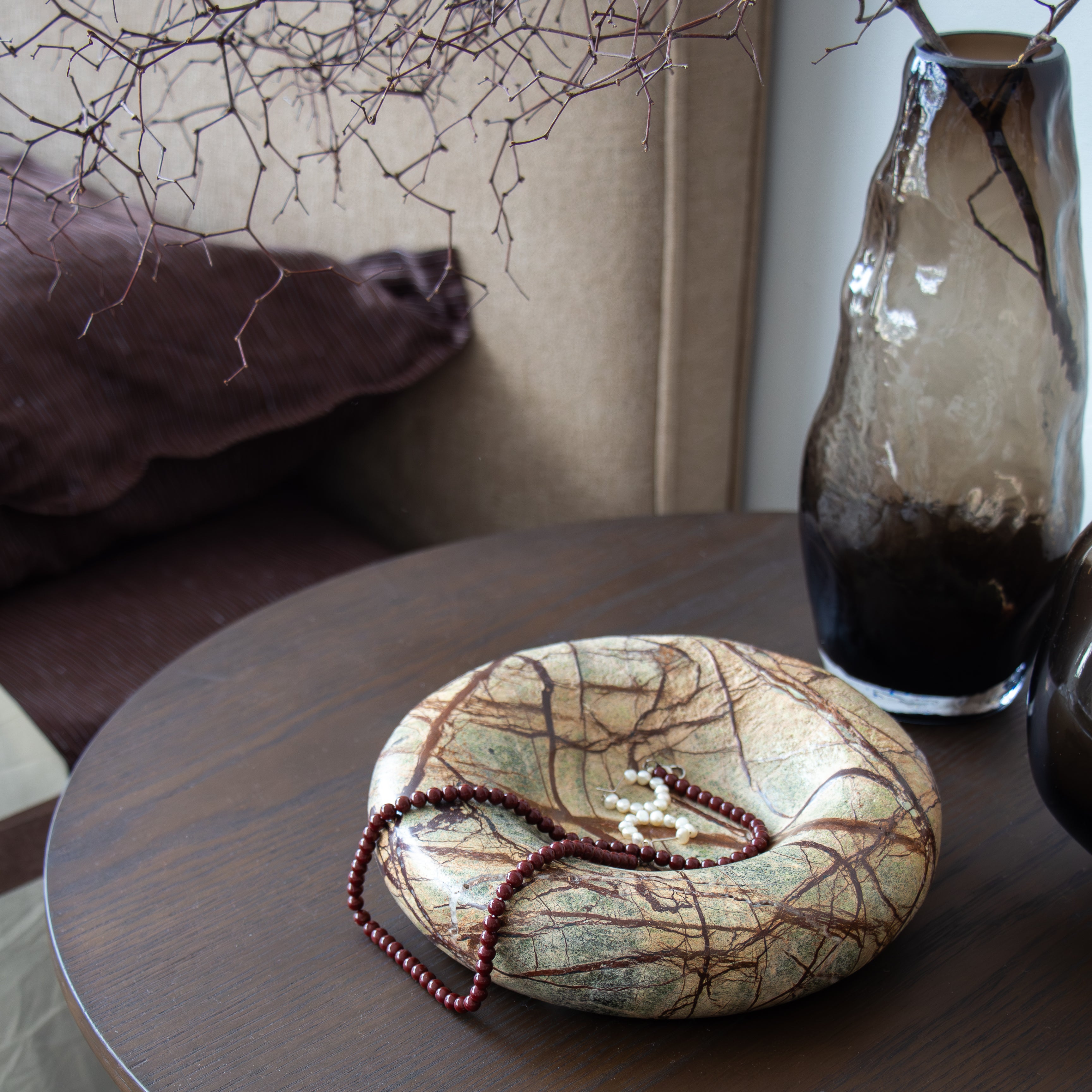 Isobel Marble Bowl - Green