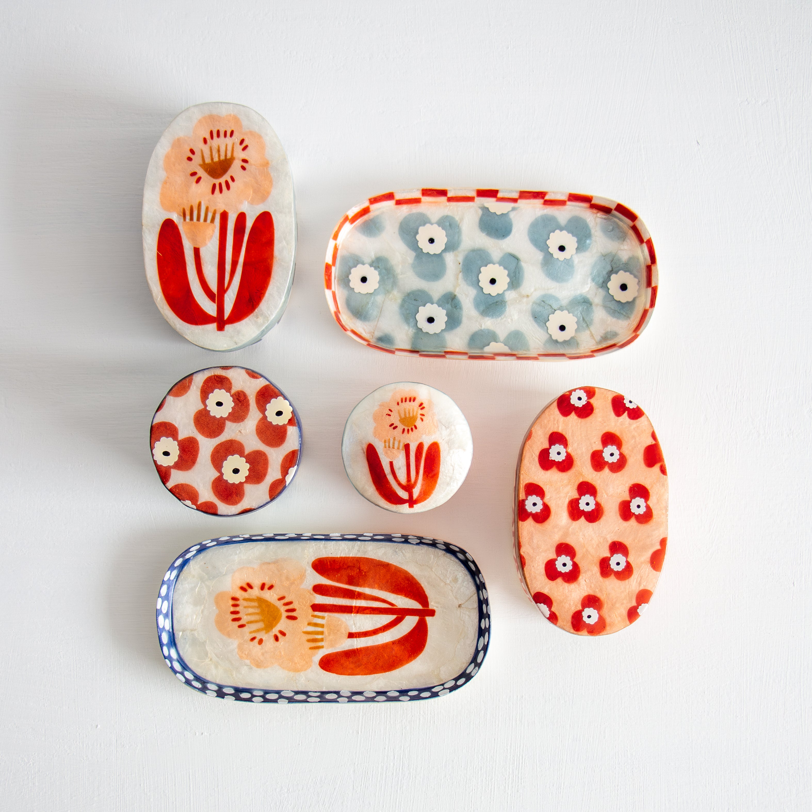 Paradis Large Oval Box - Navy