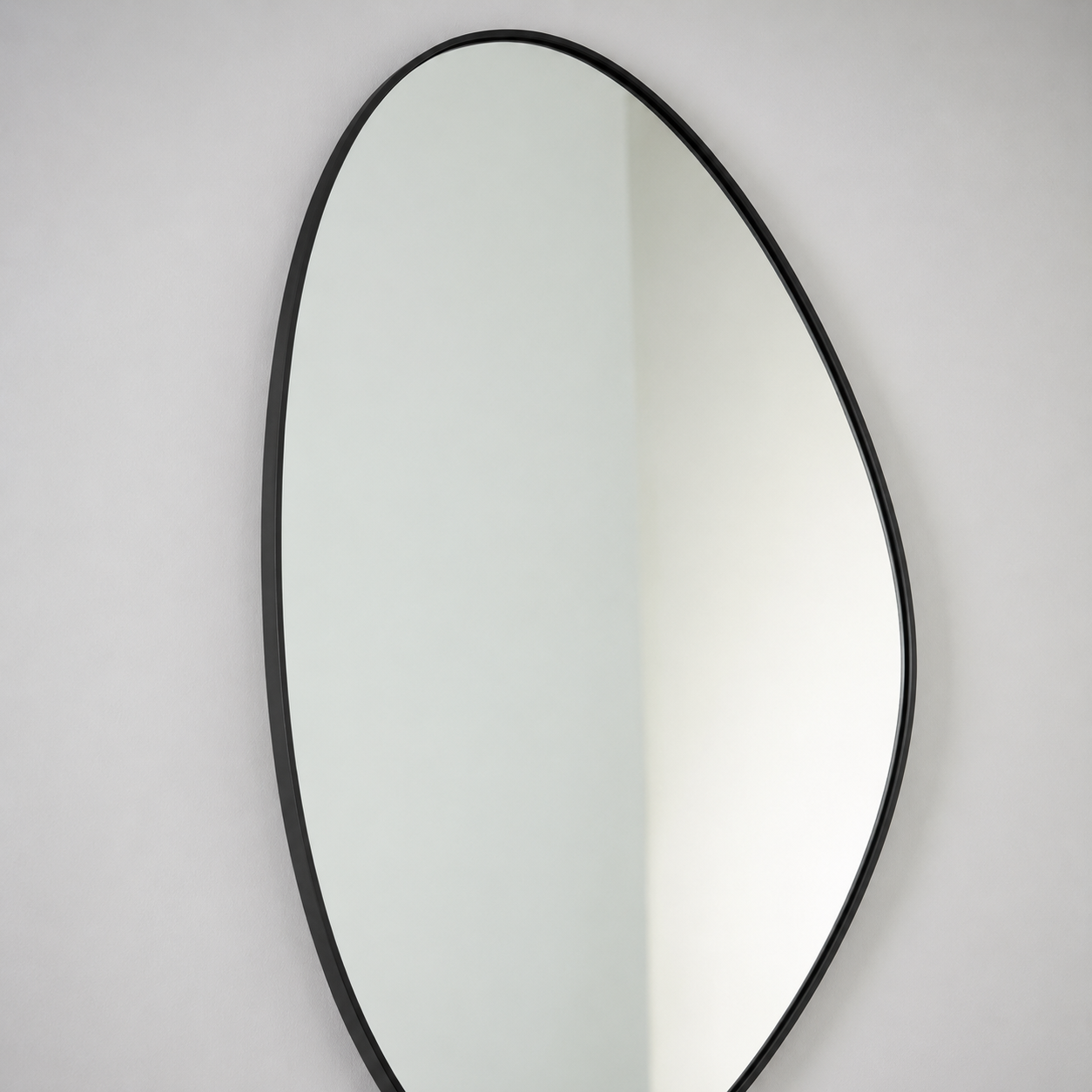 Organic Outline Mirror 1000mm - Black