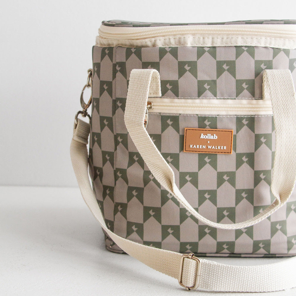 Karen Walker Mini Cooler - Sage Monogram