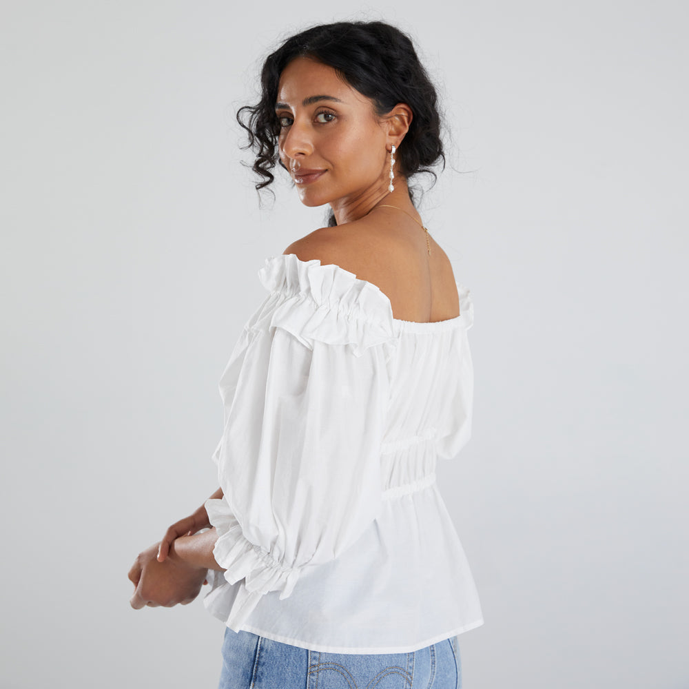 Karla Blouse - Ecru
