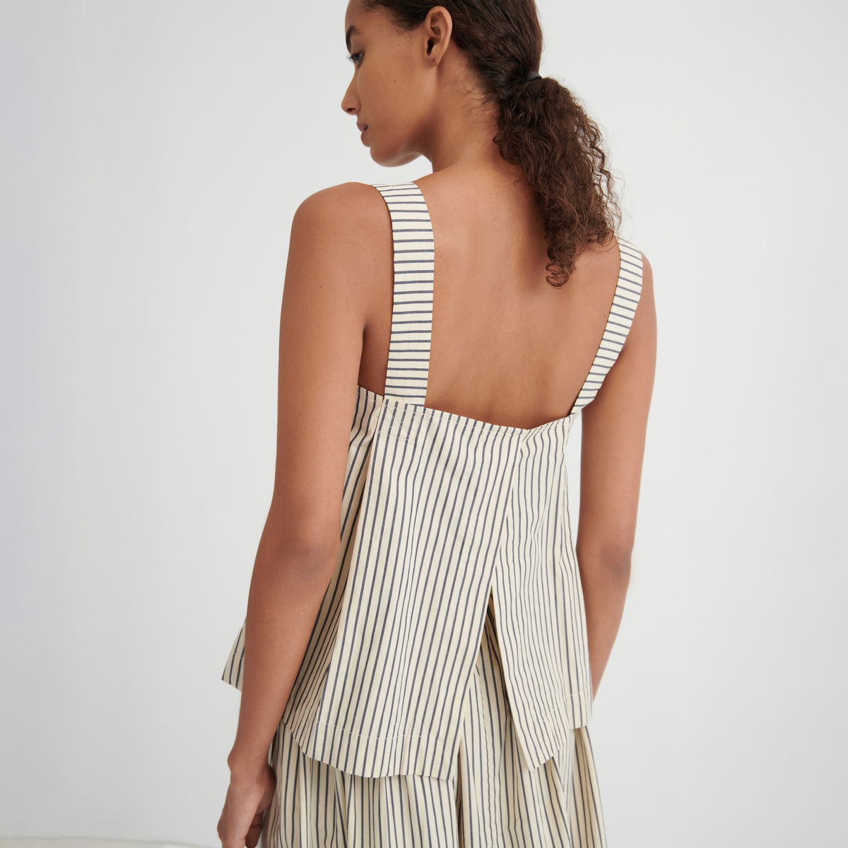 Elle Top - Ecru Stripe