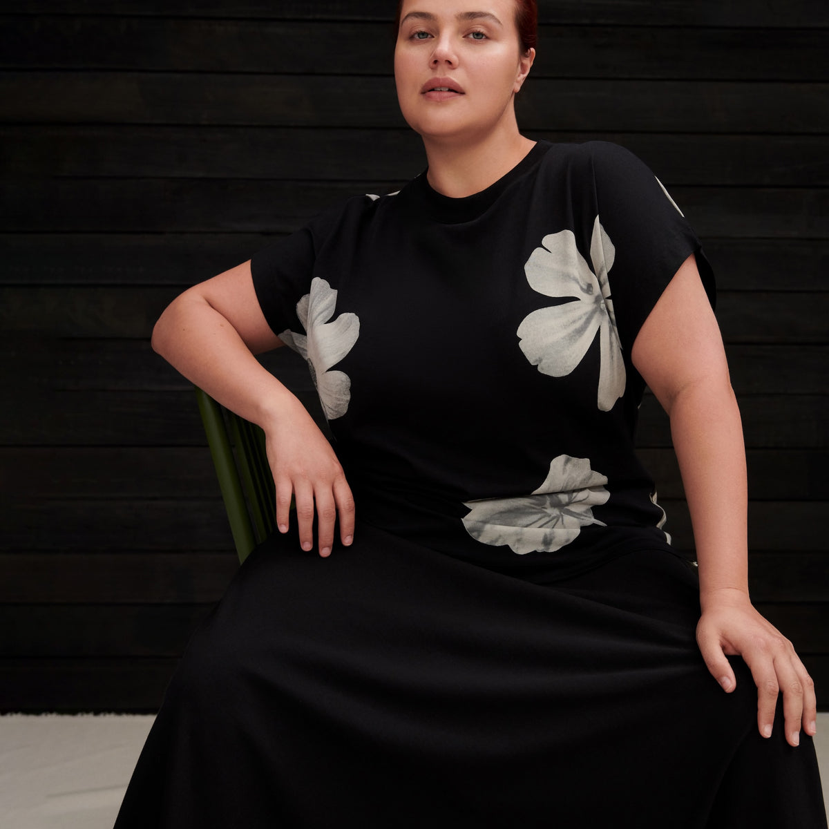 Tank Swing Dress - Monochrome Floral