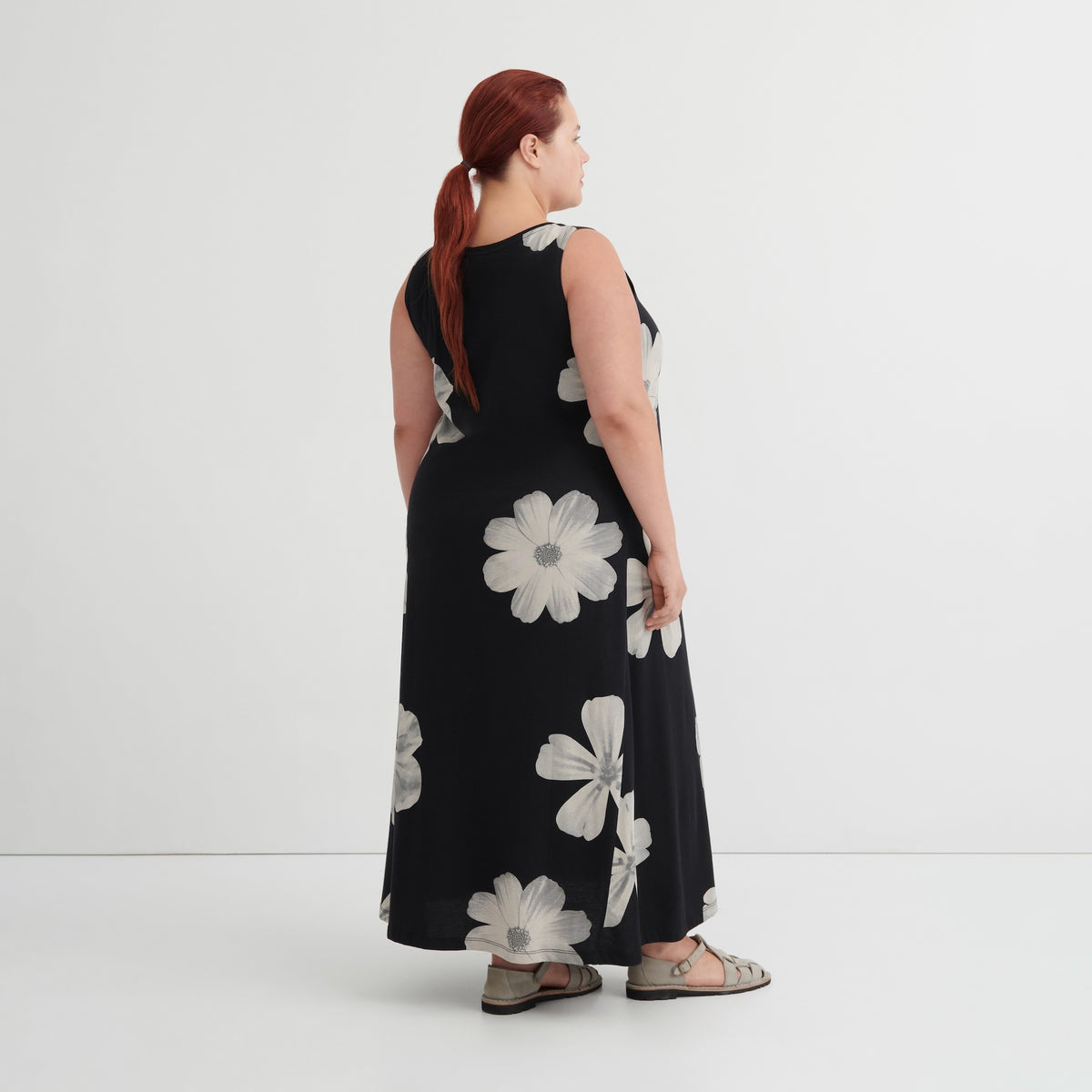 Tank Swing Dress - Monochrome Floral