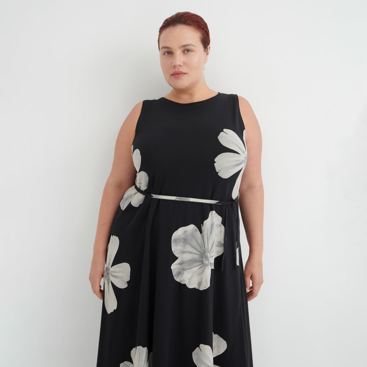 Tank Swing Dress - Monochrome Floral