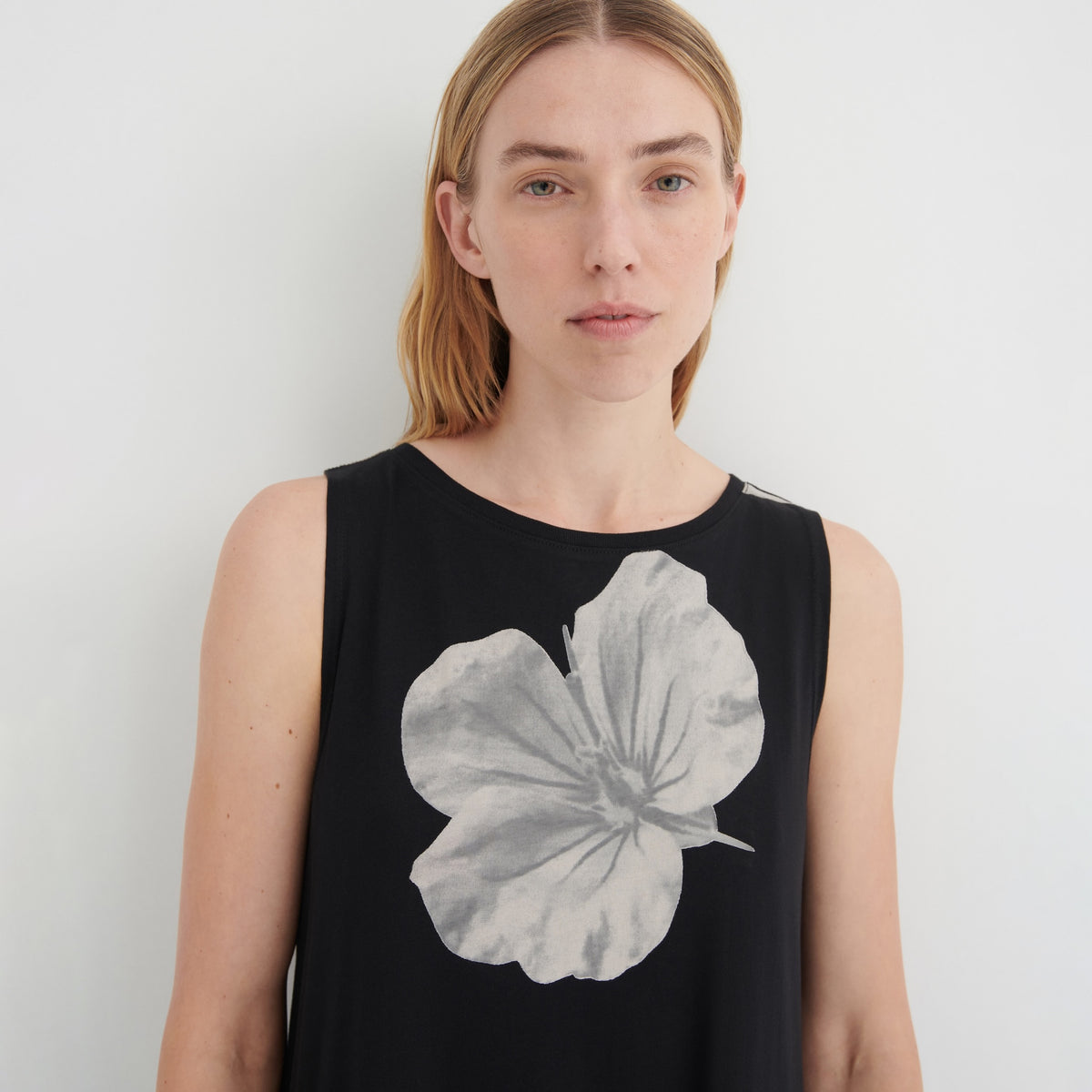 Tank Swing Dress - Monochrome Floral