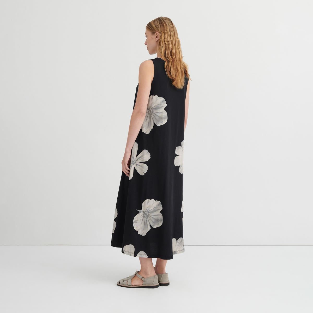 Tank Swing Dress - Monochrome Floral