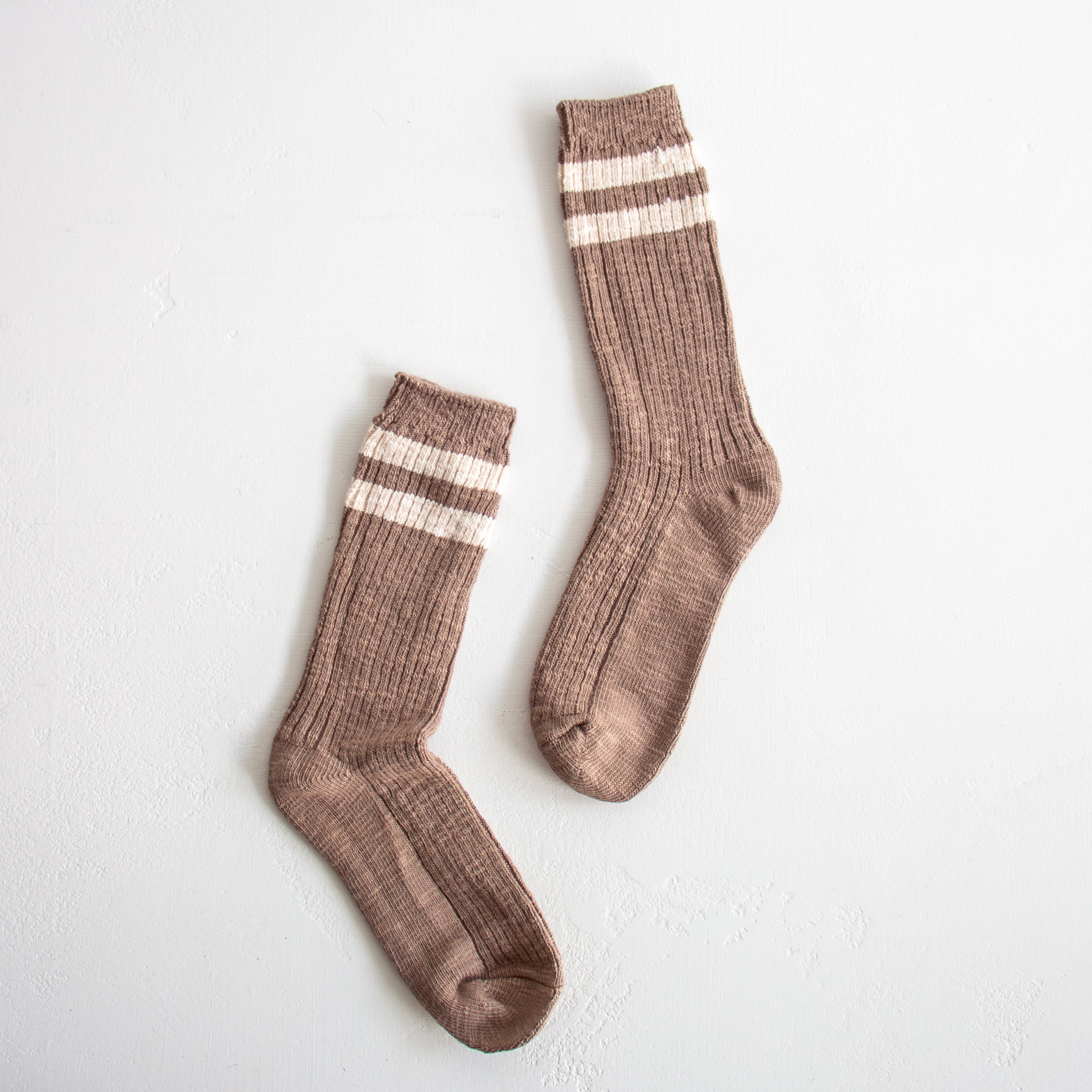 Cottage Varsity Socks - Flax