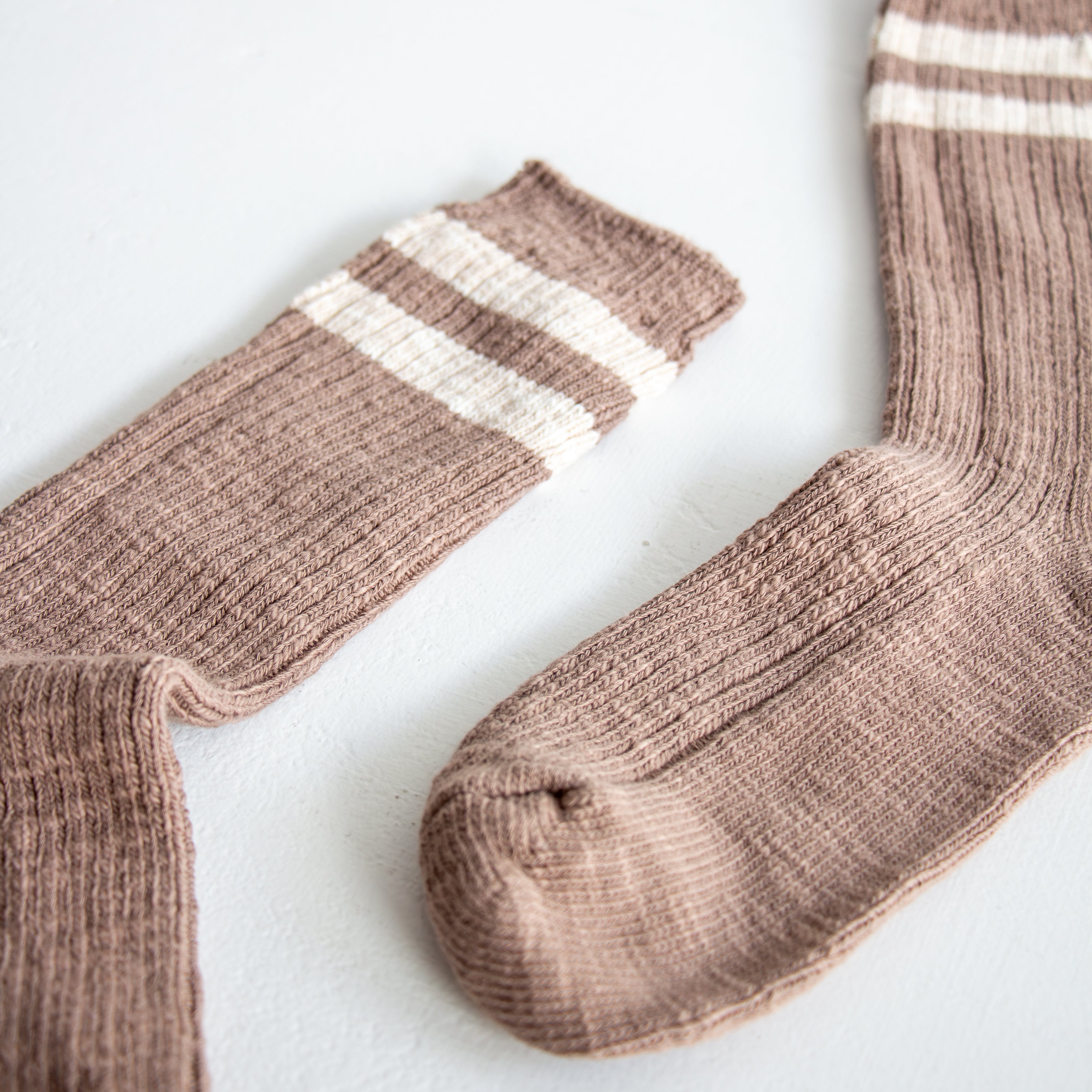 Cottage Varsity Socks - Flax