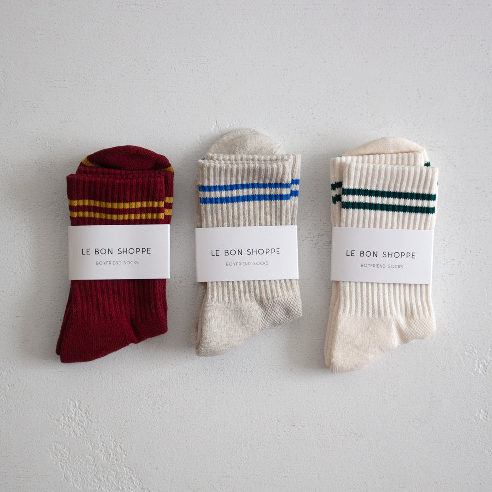 Boyfriend Socks - Cardinal