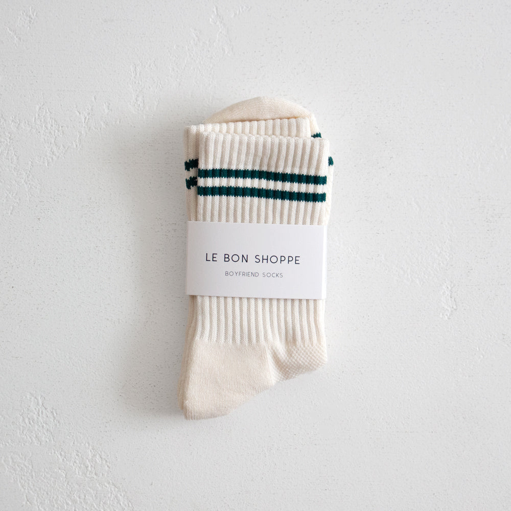 Boyfriend Socks - Parchment