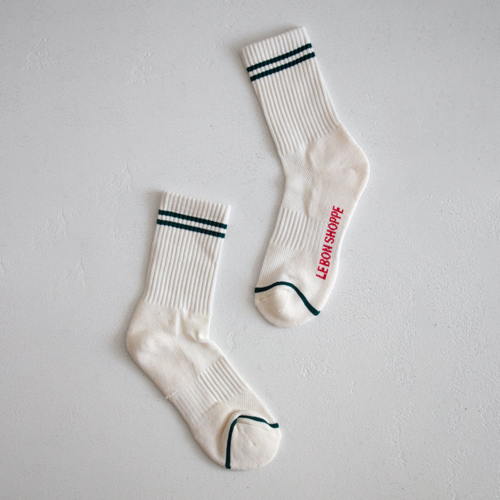 Boyfriend Socks - Parchment