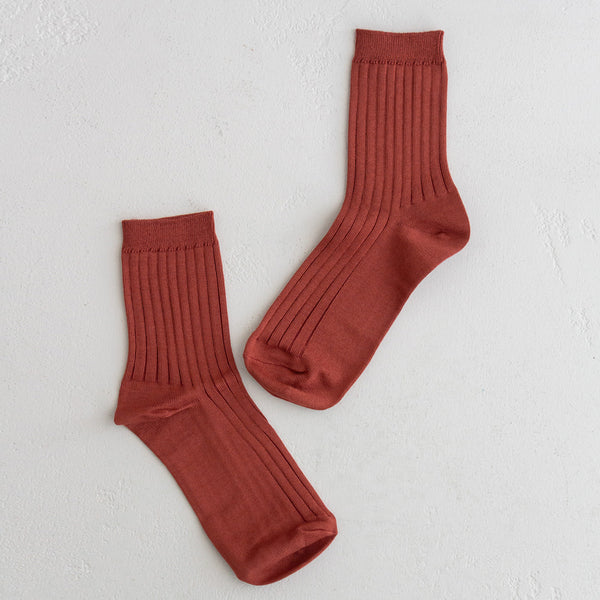 Le Bon Shoppe Her Socks - Terracotta