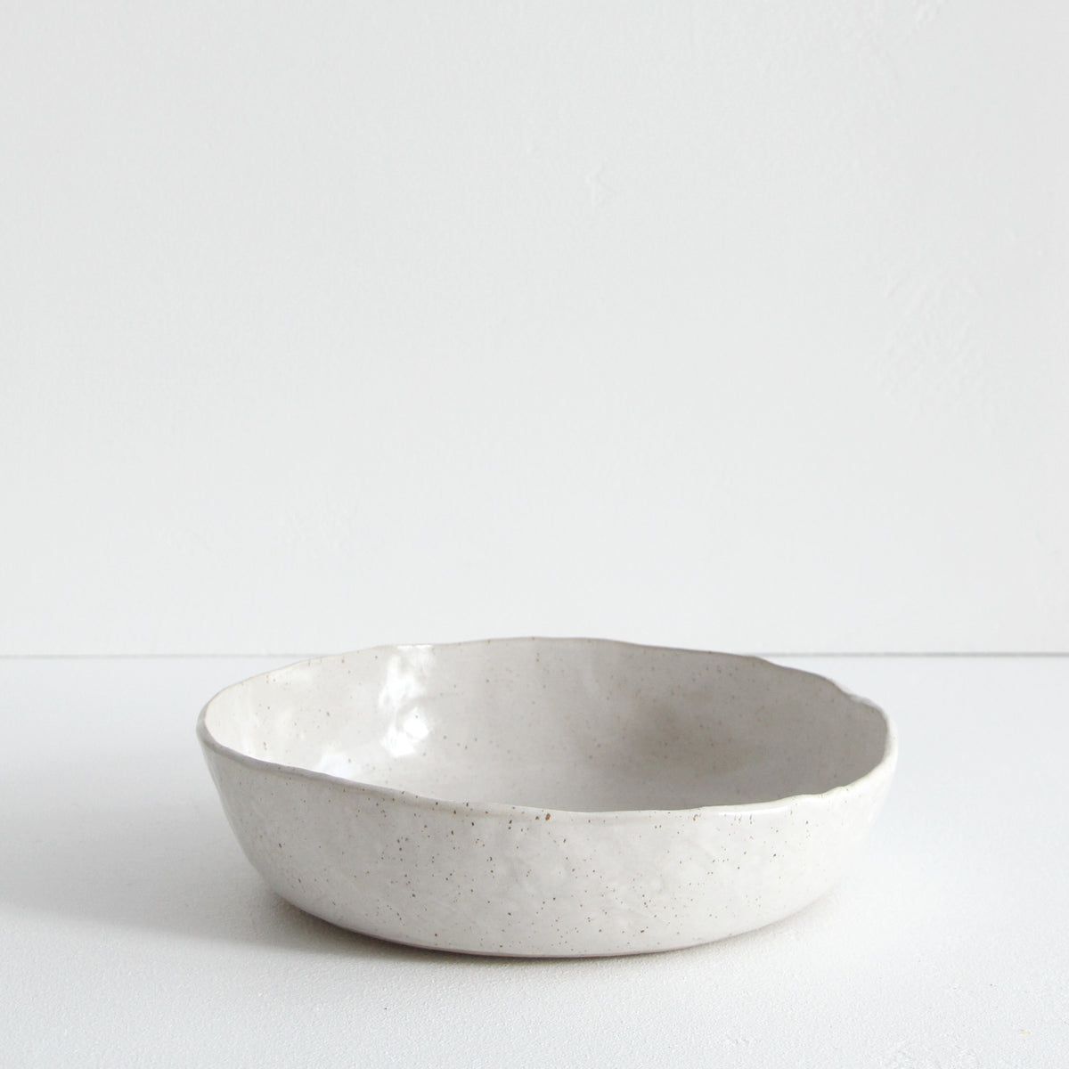 Wide Serving Bowl - Satin White