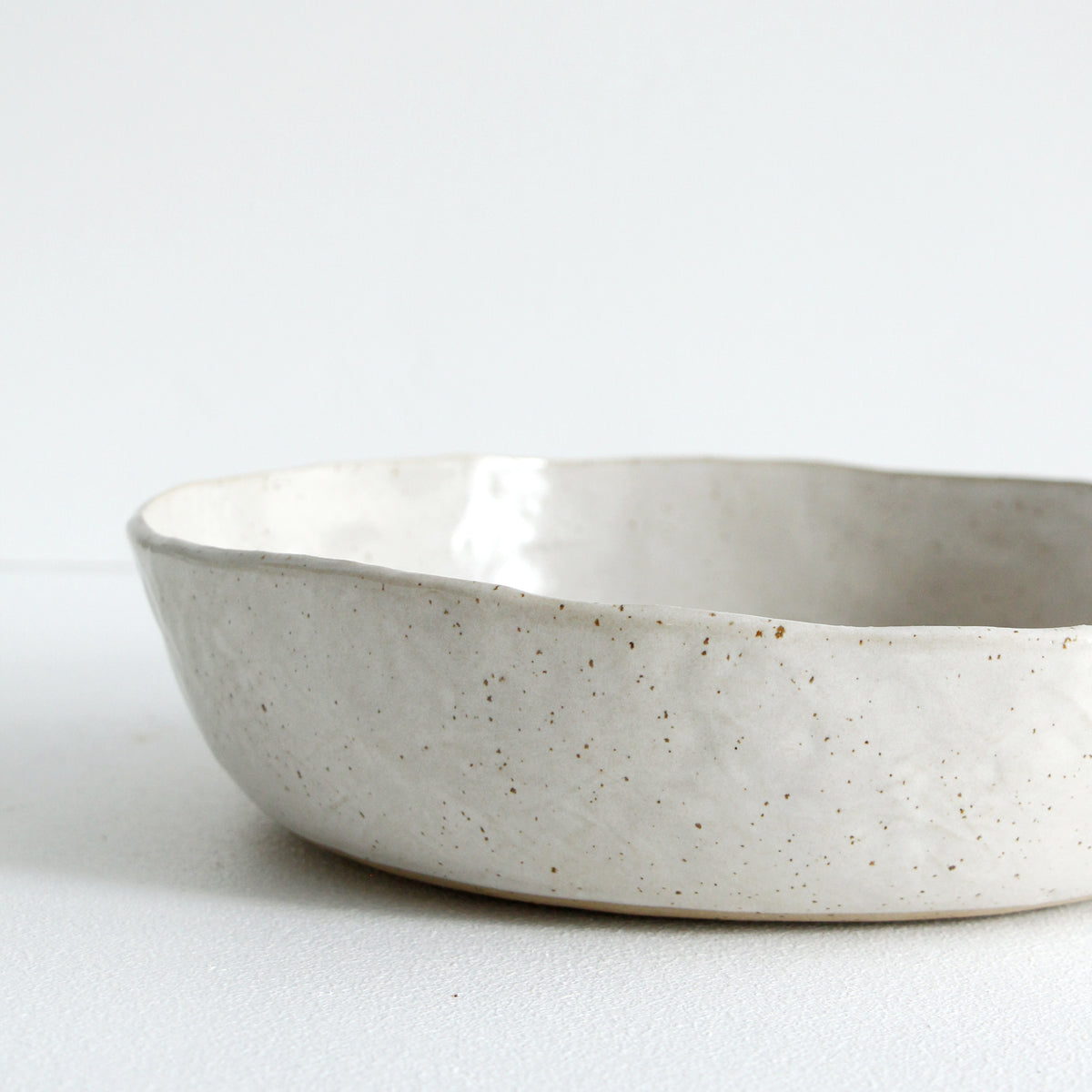 Wide Serving Bowl - Satin White