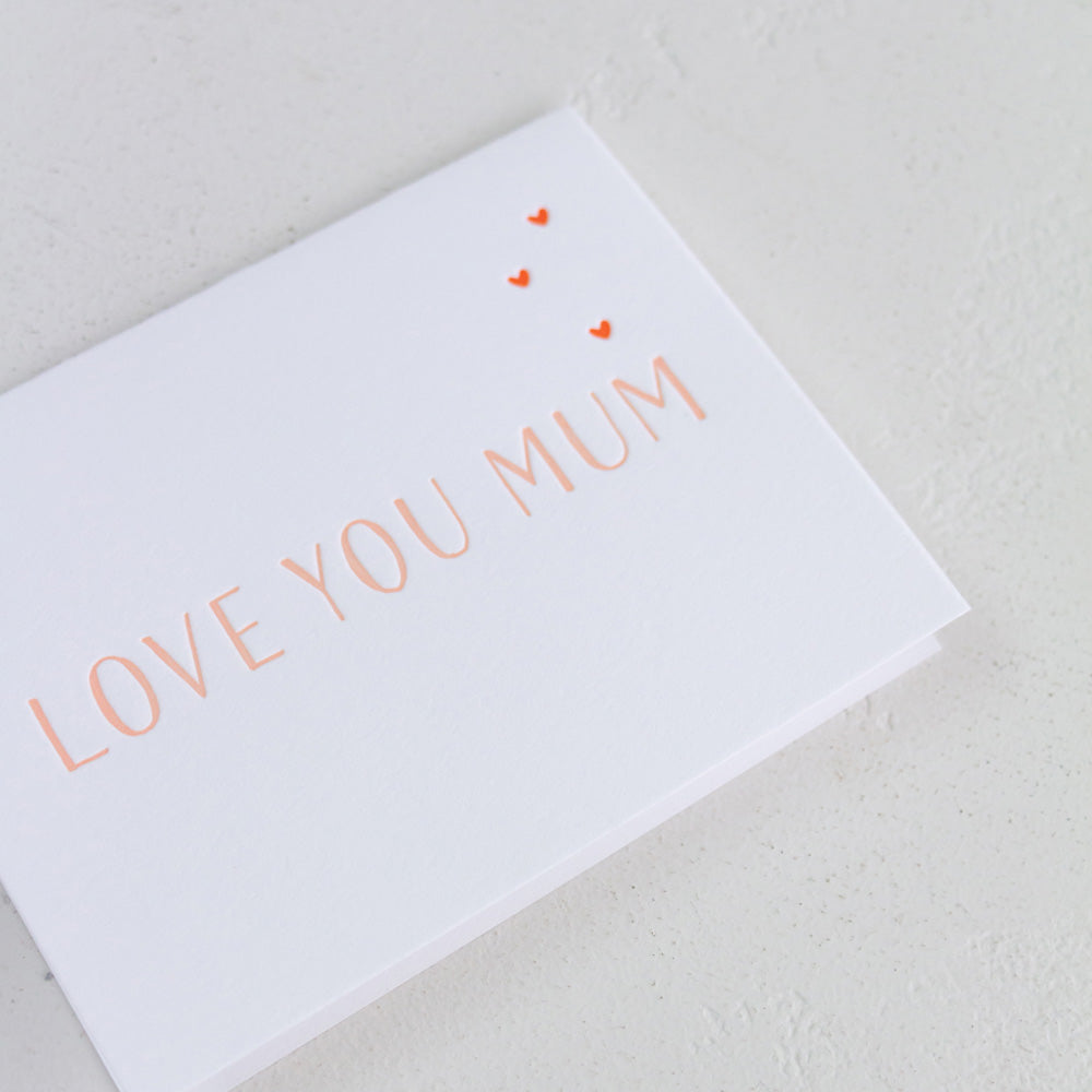 Love You Mum Greeting Card