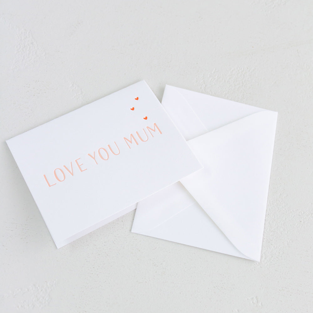 Love You Mum Greeting Card