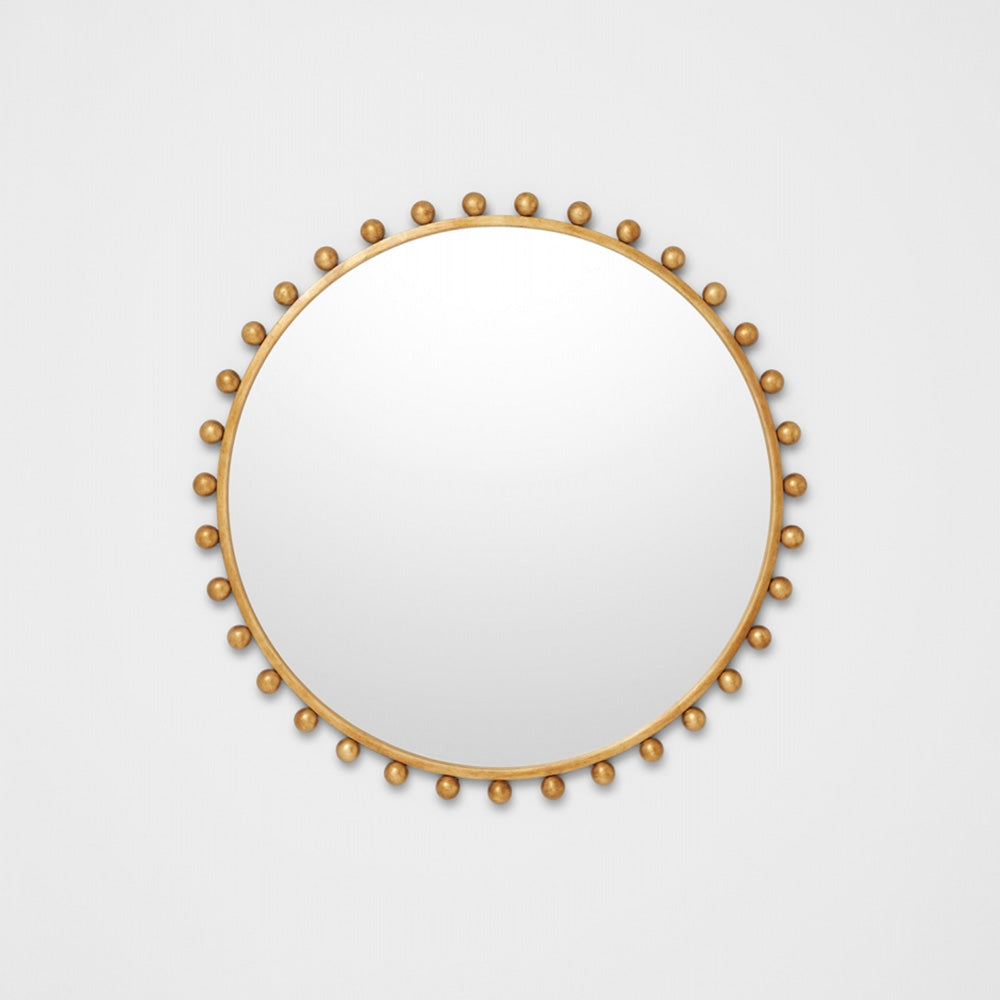 Luna Round Wall Mirror - Gold