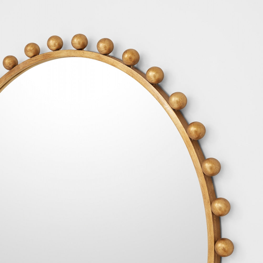 Luna Round Wall Mirror - Gold