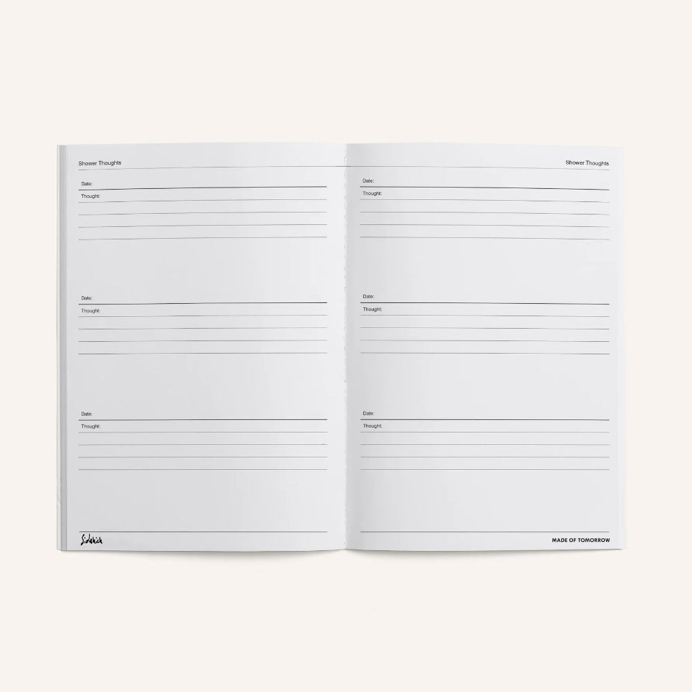 Shower Thoughts Sidekick Journal