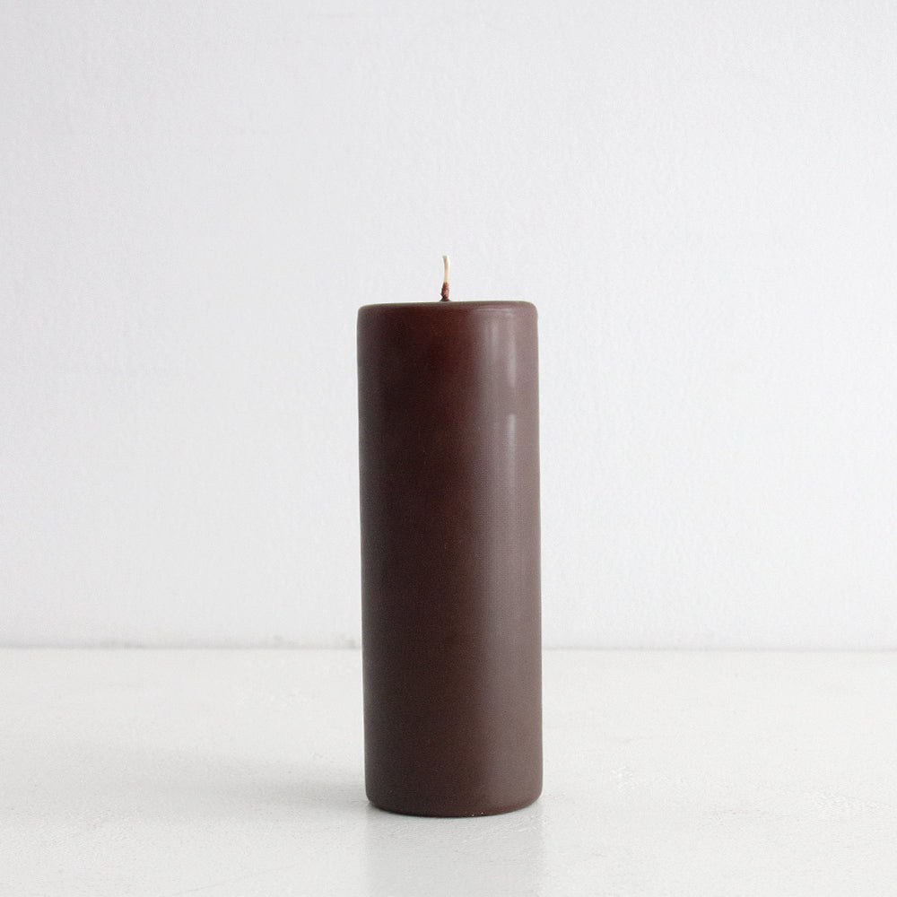 Mahogany Pillar Candle - Tall