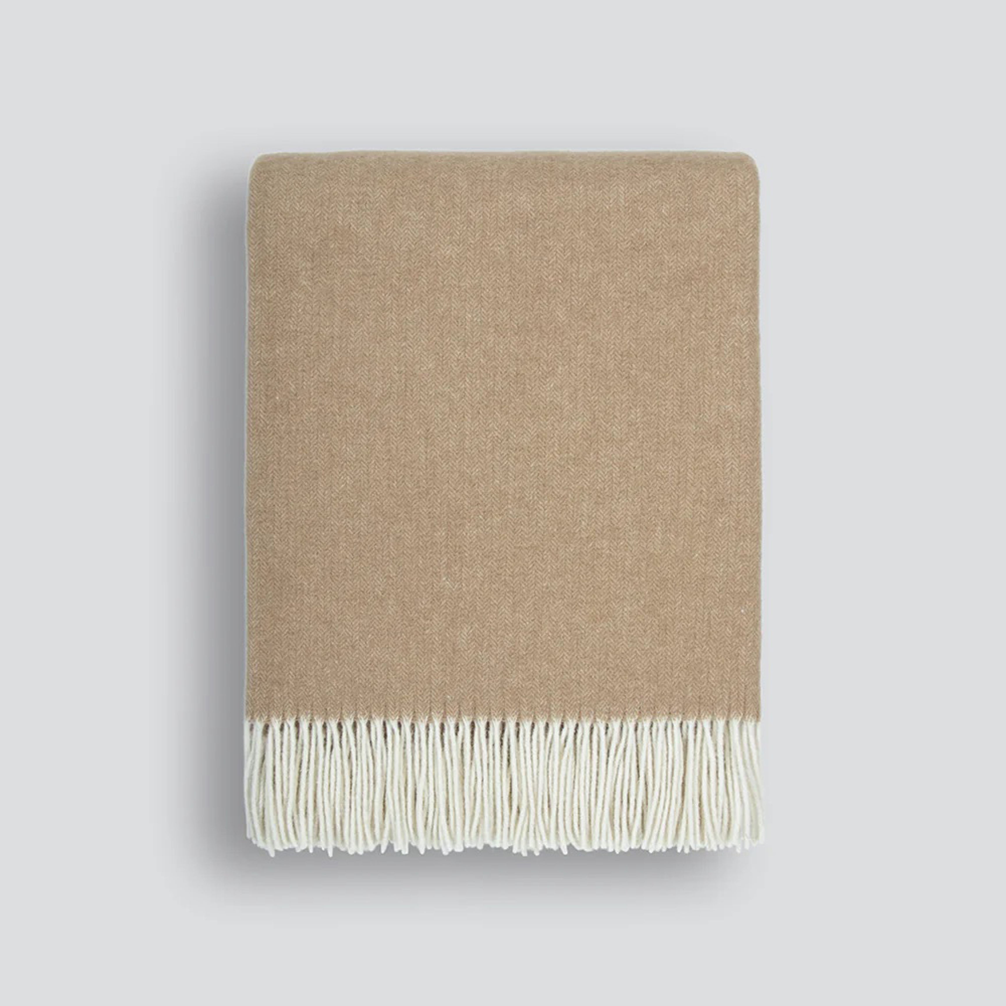 Mosman Merino Throw - Sand