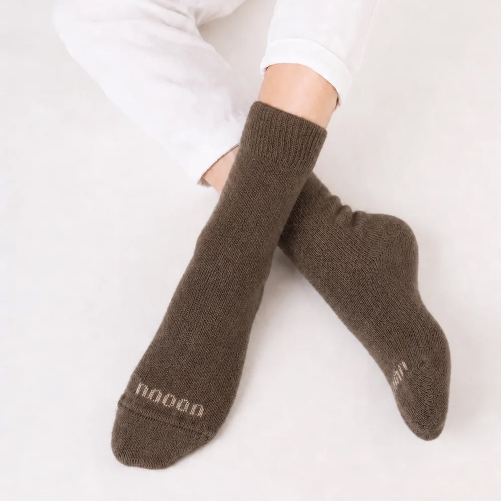 Yan Possum Merino Wool Socks - Nuthatch