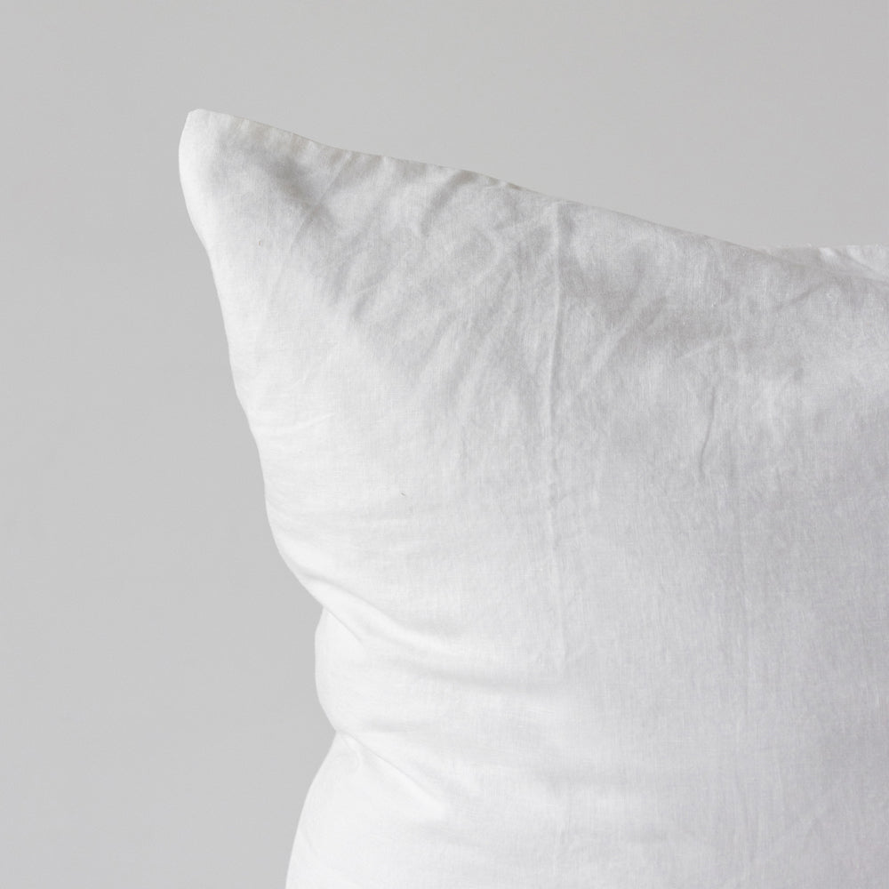 Linen Euro Pillowcase - White