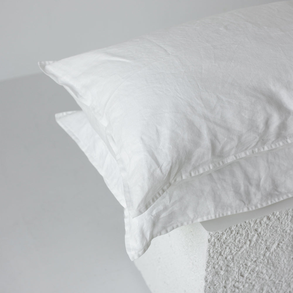 Linen Pillowcases - White