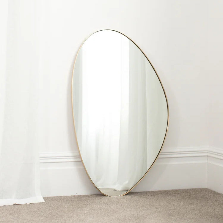 Organic Outline Mirror 1000mm - Brass