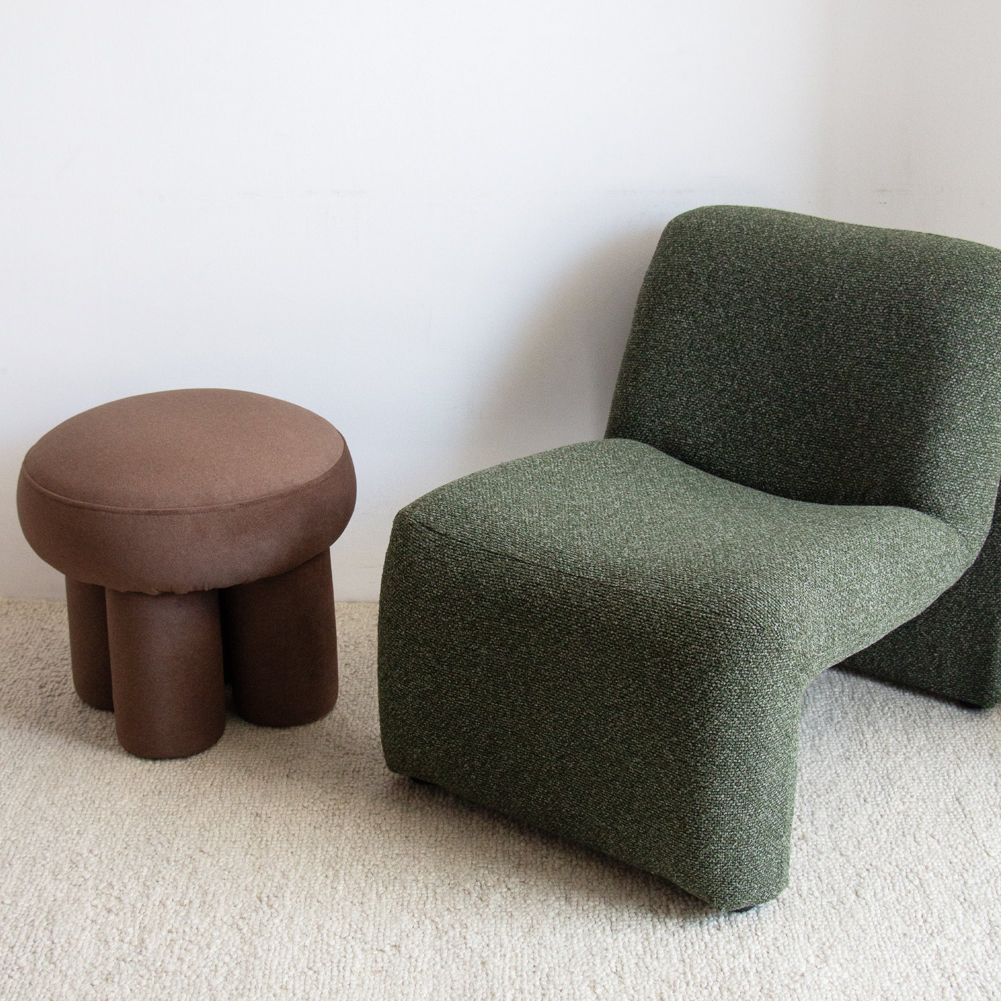 Lume Ottoman - Chocolate