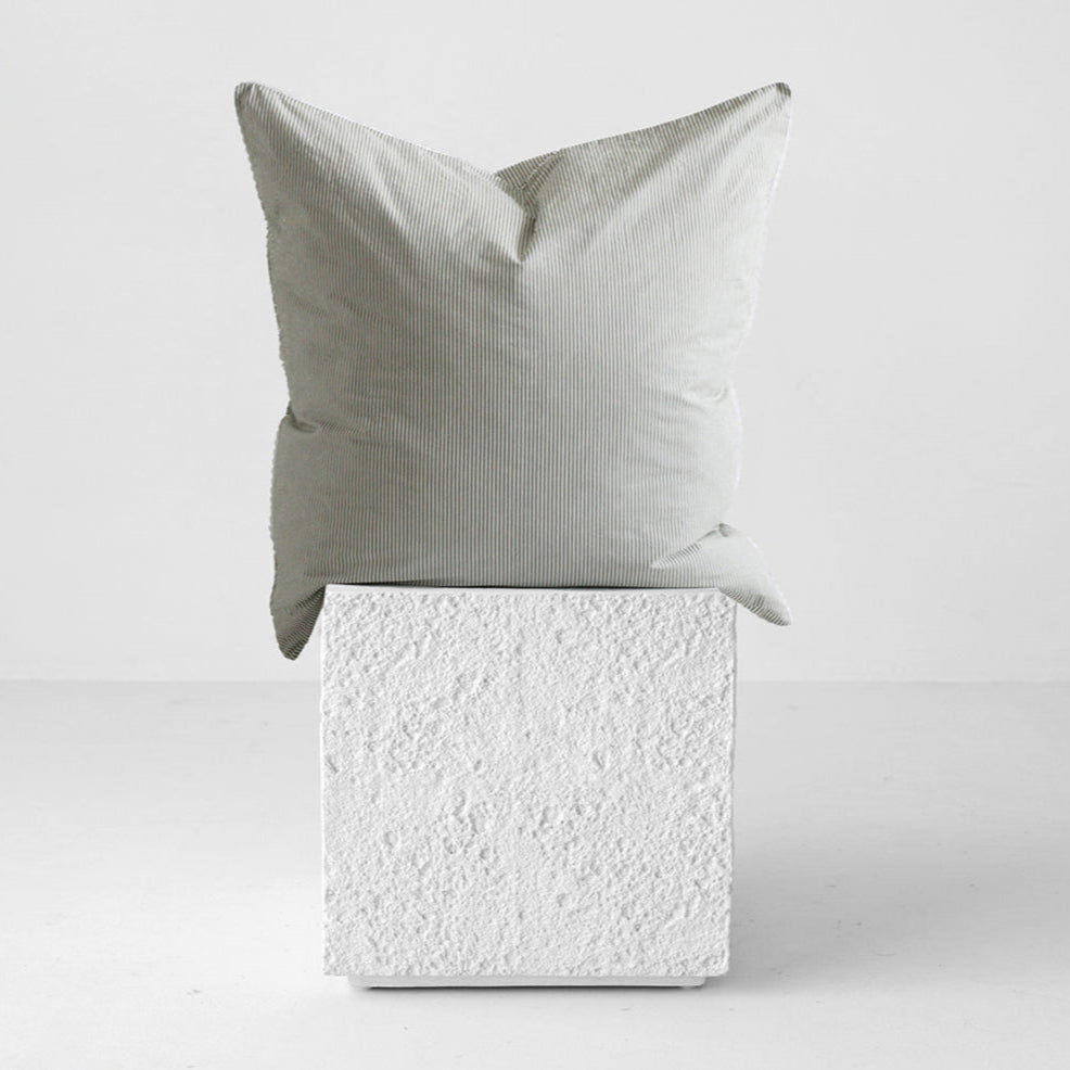 Wavy Euro Pillowcase - Pine Mini Stripe