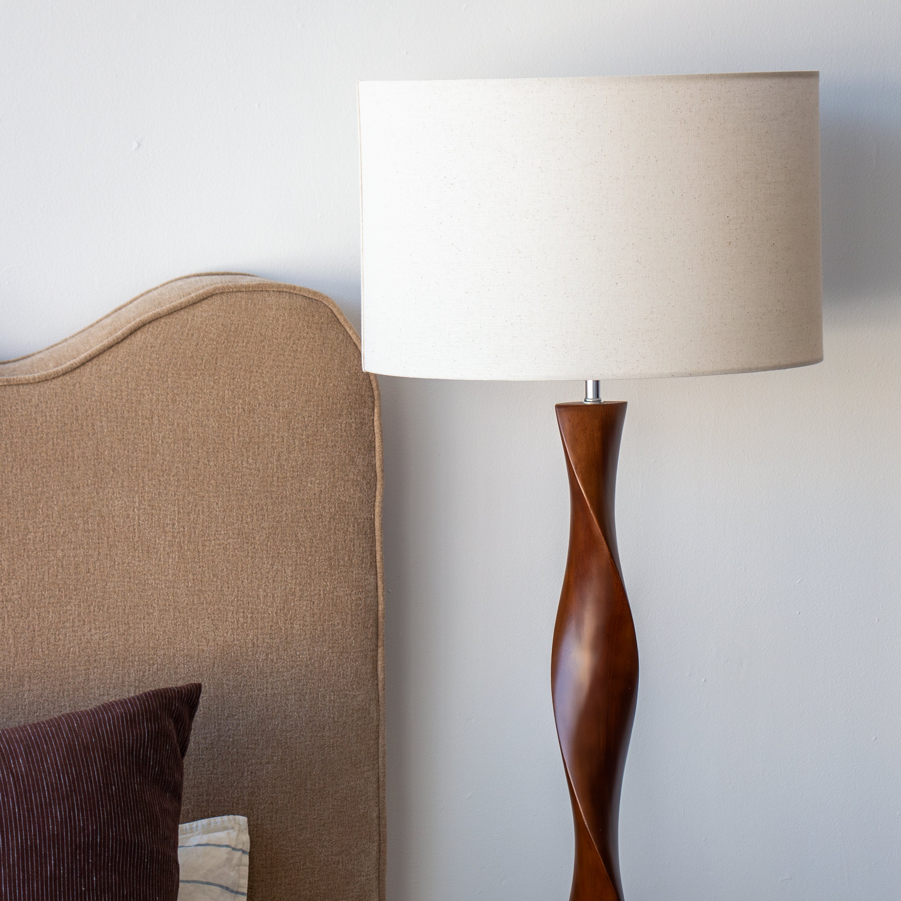 Priya Floor Lamp - Walnut