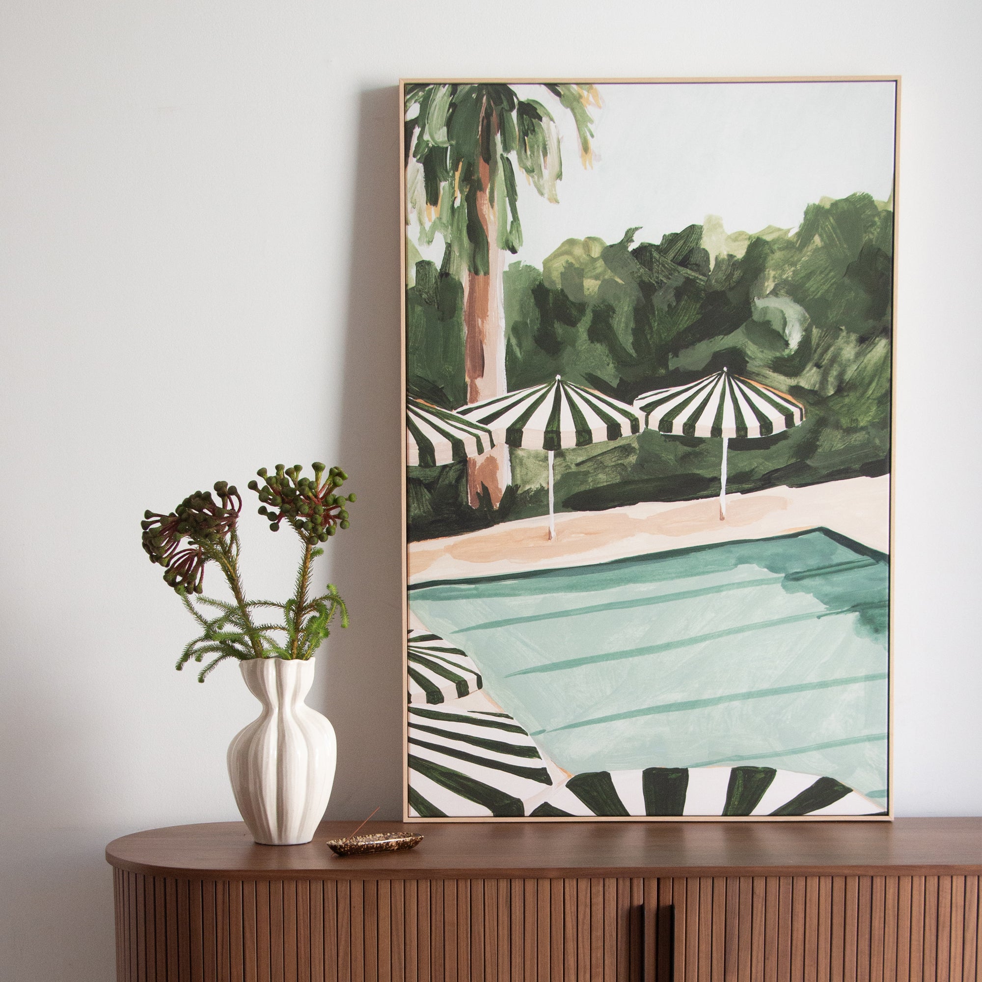 Resort Umbrella Canvas - Green